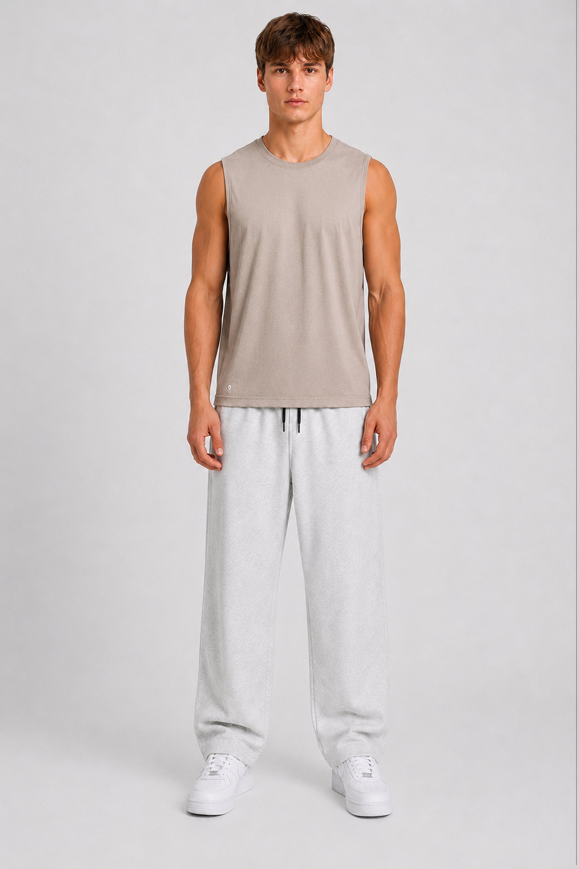 STRIDE Men’s Skinny-Fit Sports Top - Brown