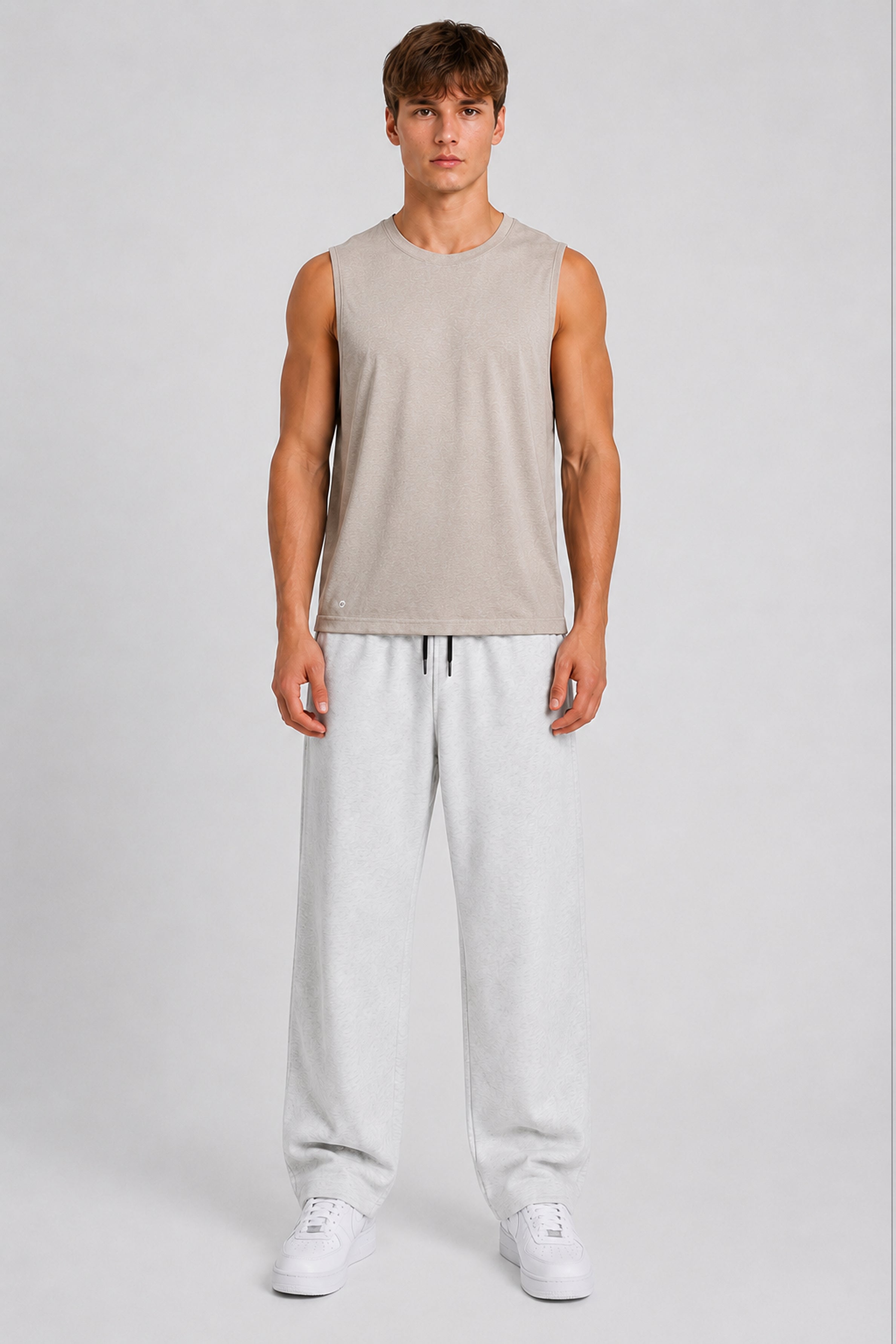 STRIDE Men’s Skinny-Fit Sports Top - Brown