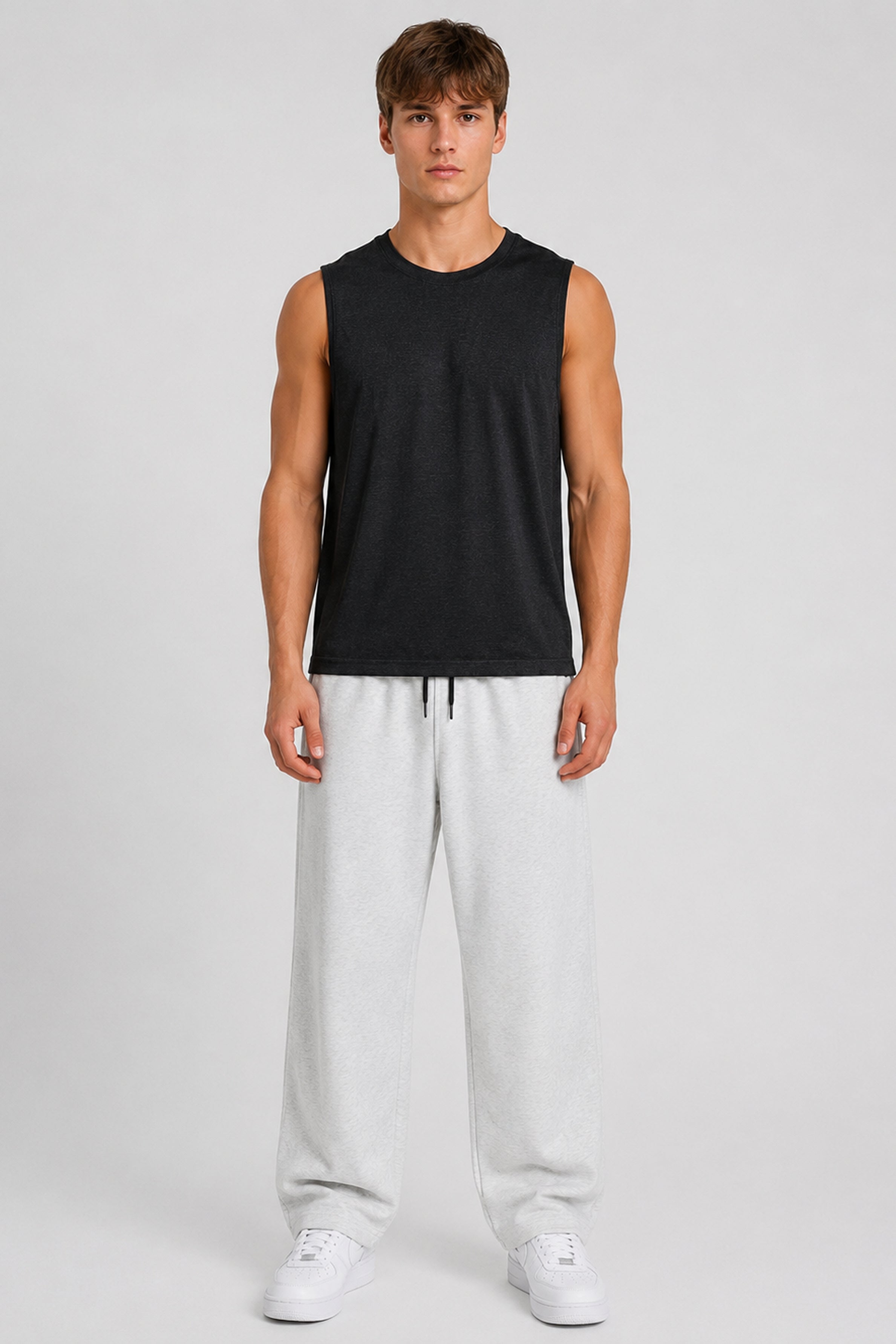 STRIDE Men’s Skinny-Fit Sports Top - Black