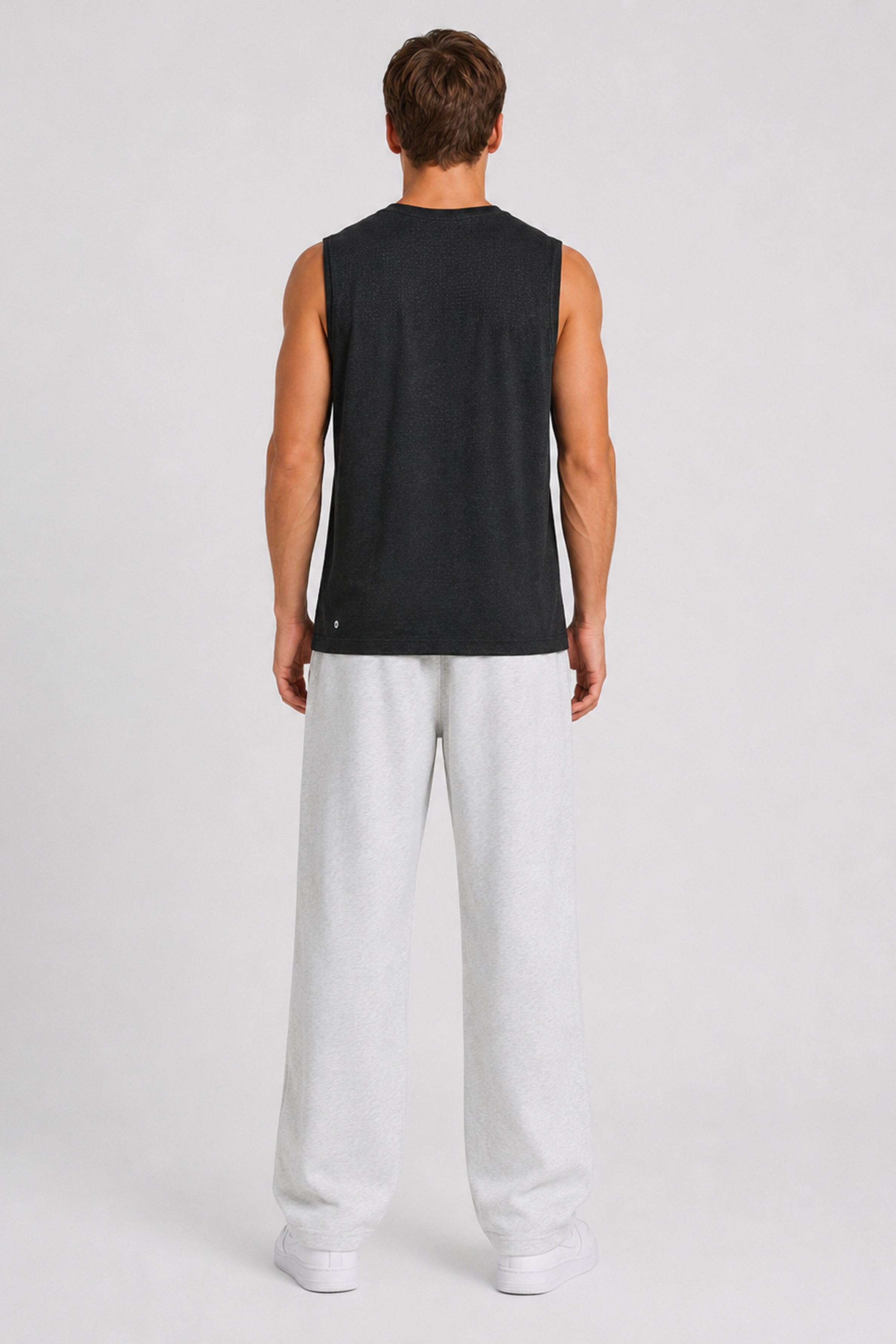 STRIDE Men’s Skinny-Fit Sports Top - Black