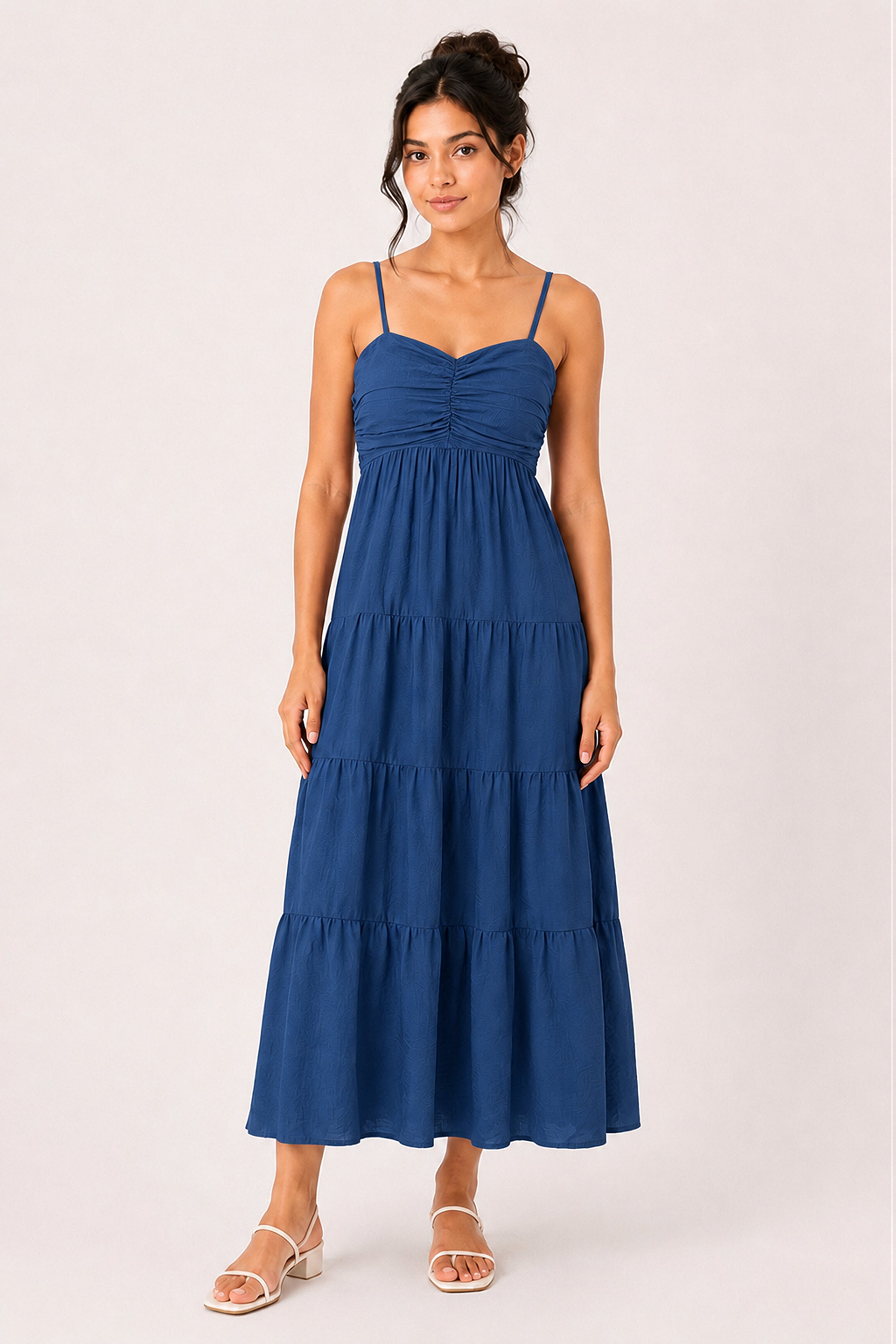 MODANO Long Casual Dress - Blue