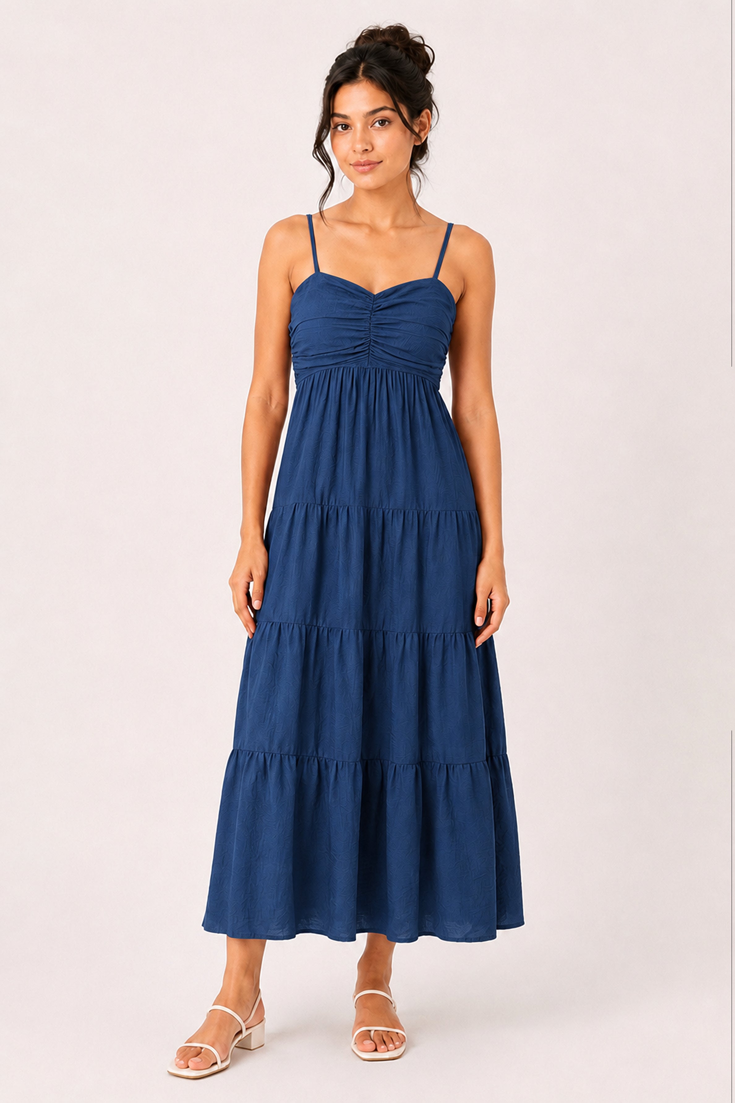 MODANO Long Casual Dress - Blue