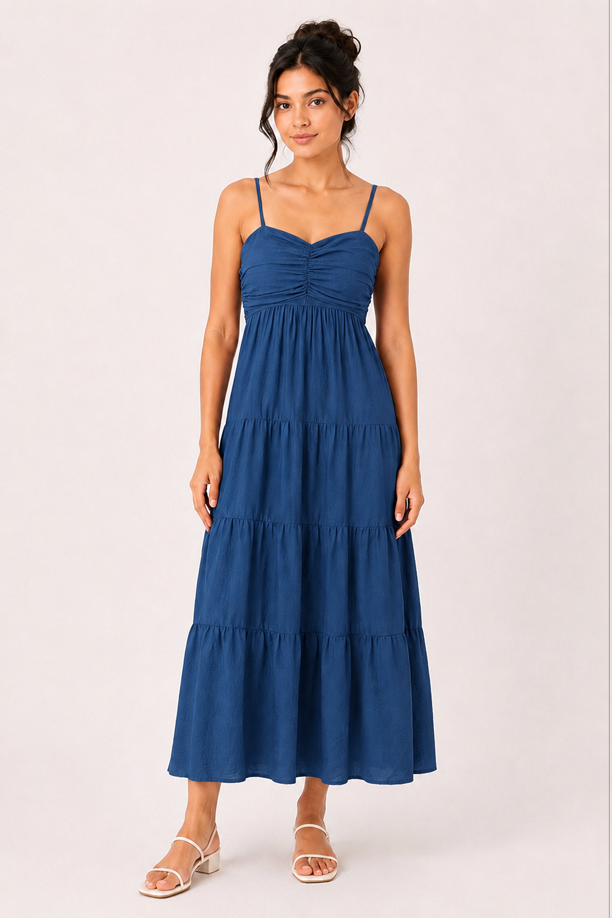 MODANO Long Casual Dress - Blue