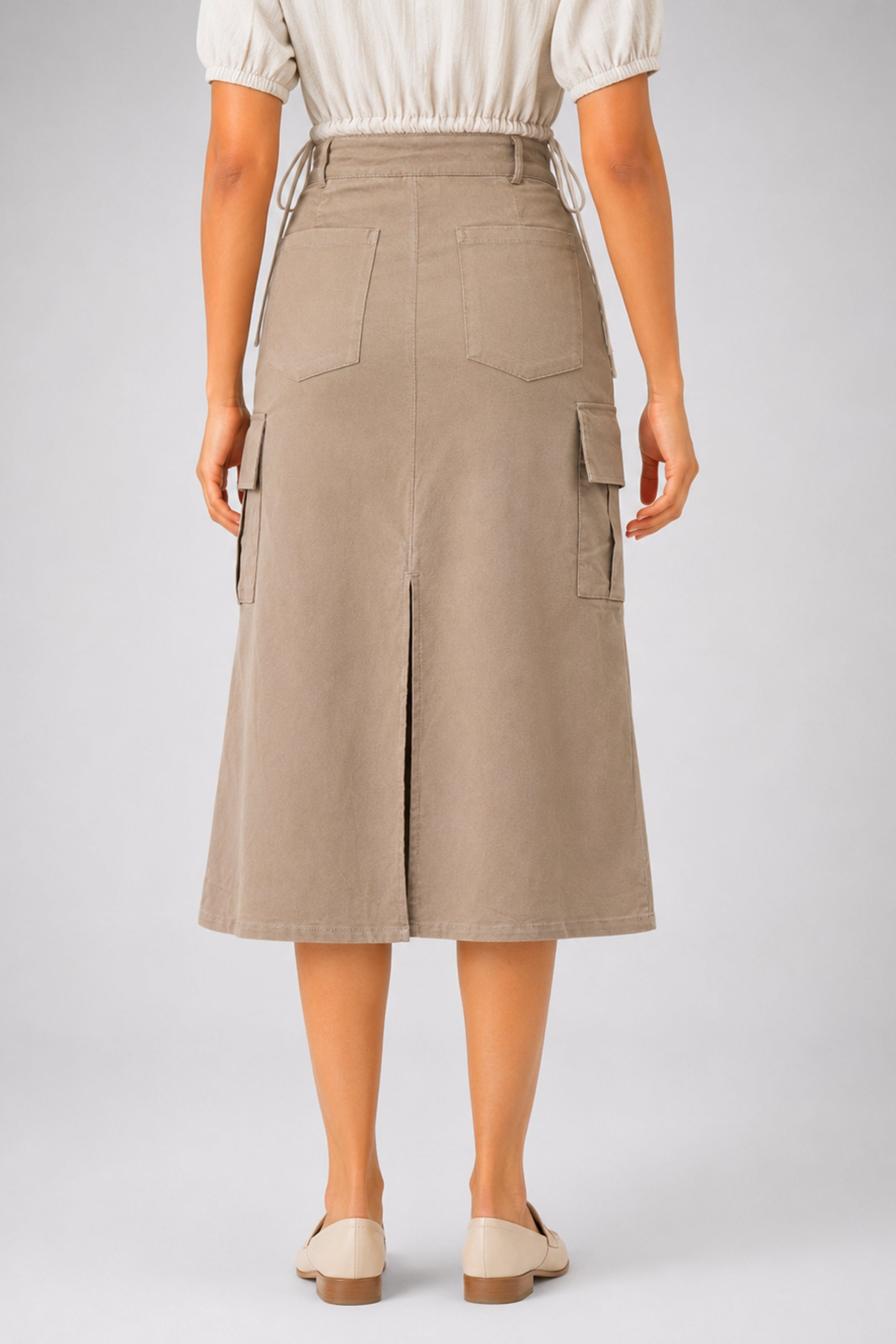 MODANO Casual Skirt - L/ Khaki