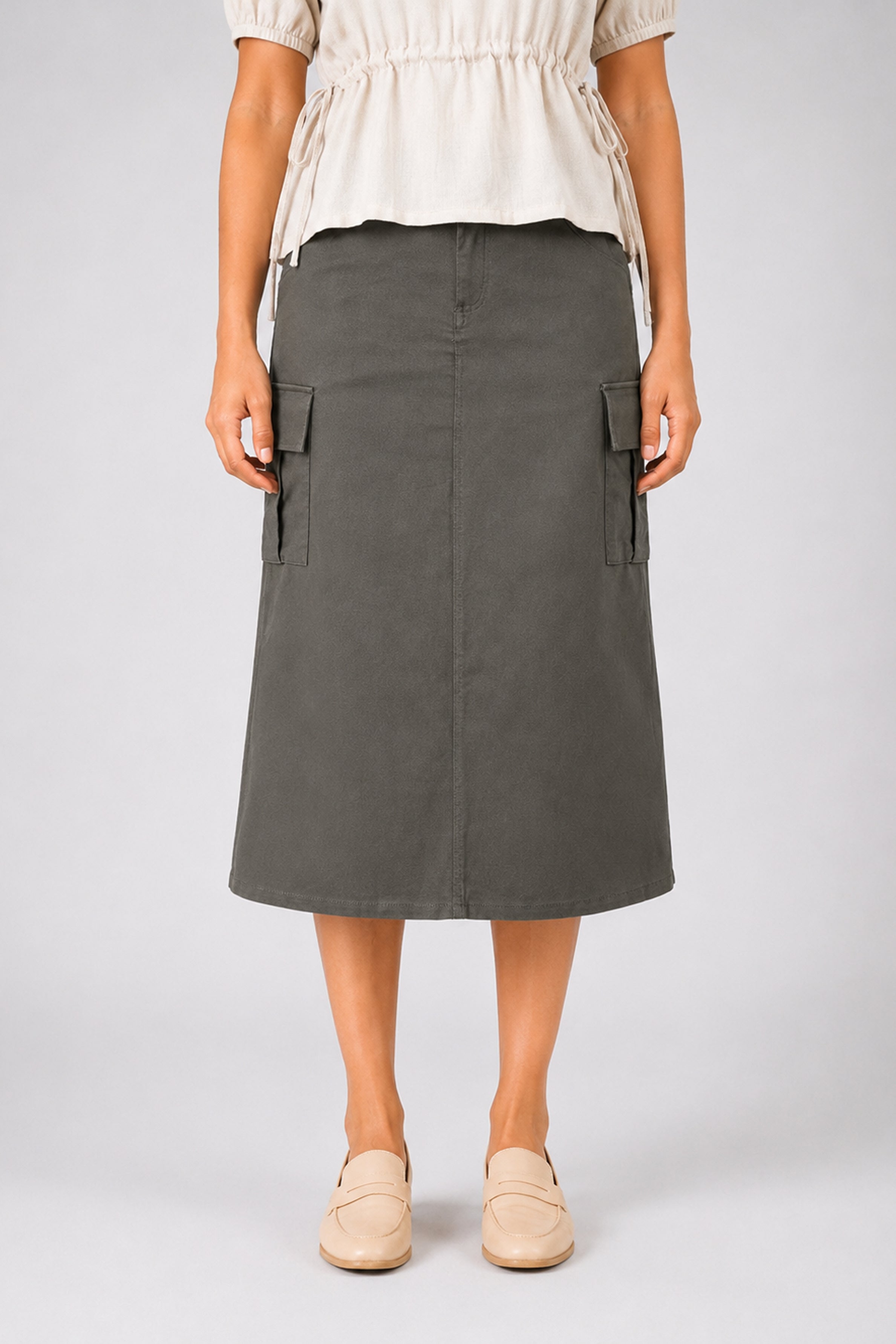 MODANO Casual Skirt - Dark Green