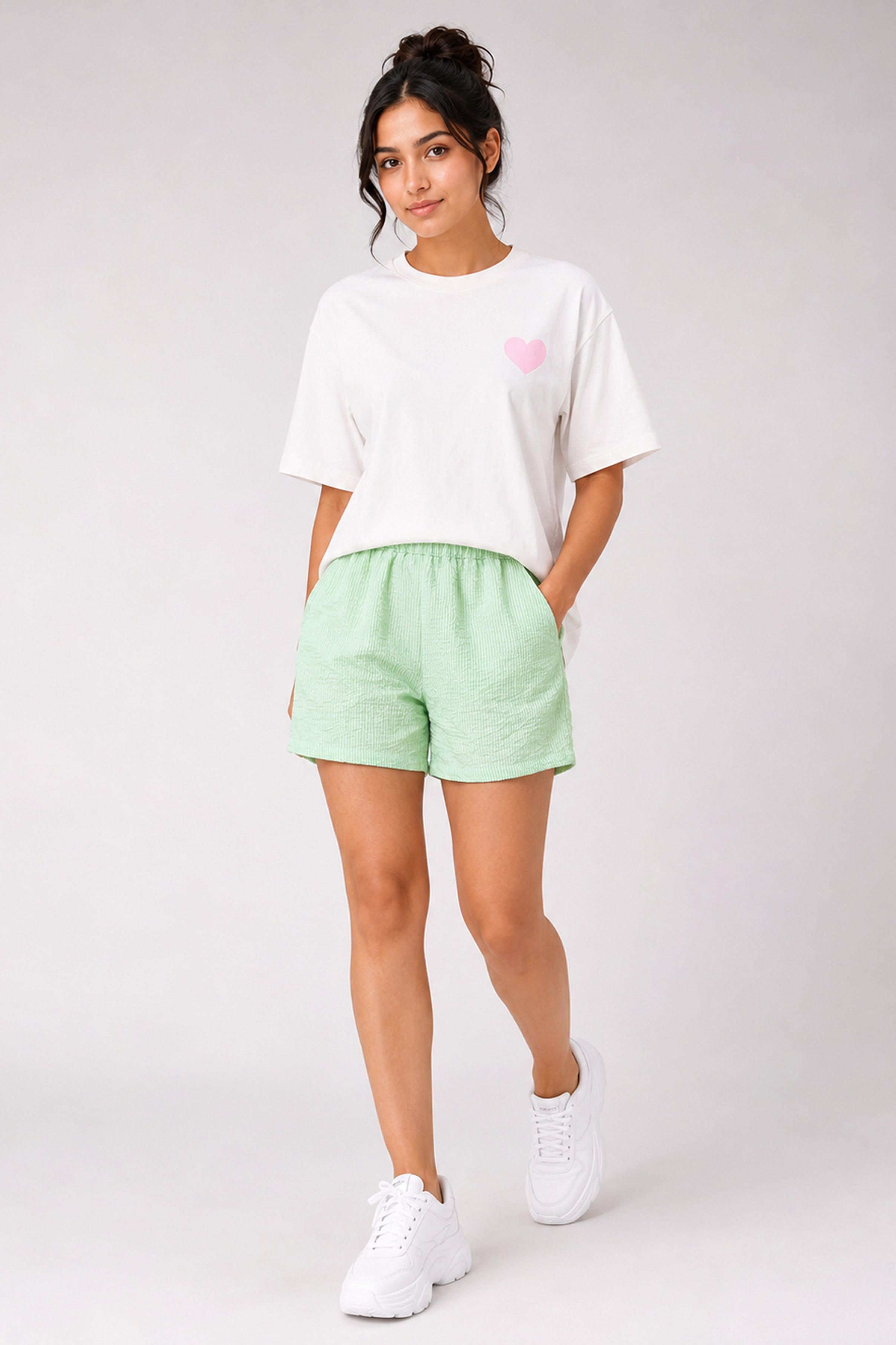 MODANO Printed Casual Short - Green