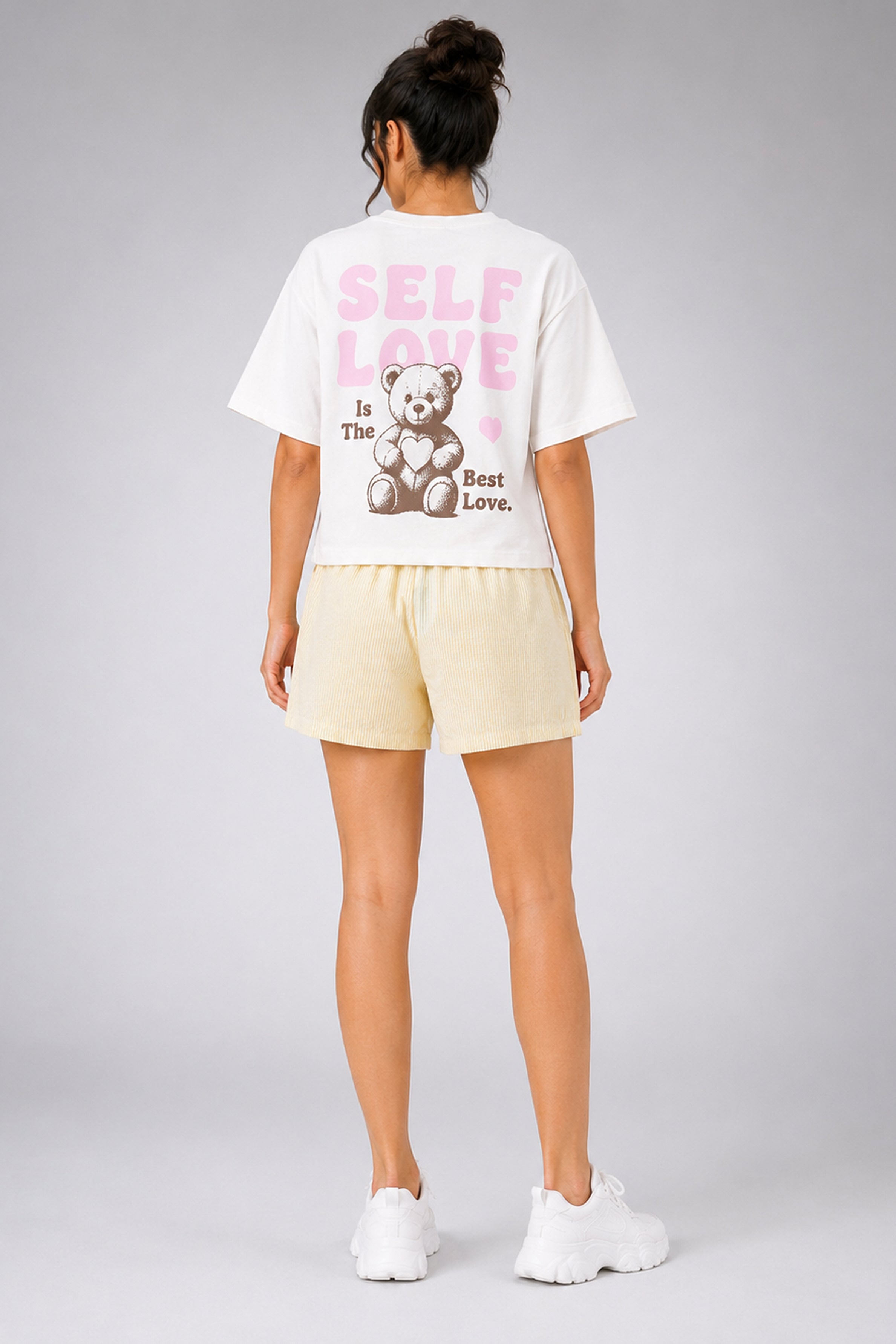 MODANO Printed Casual Short - Yellow