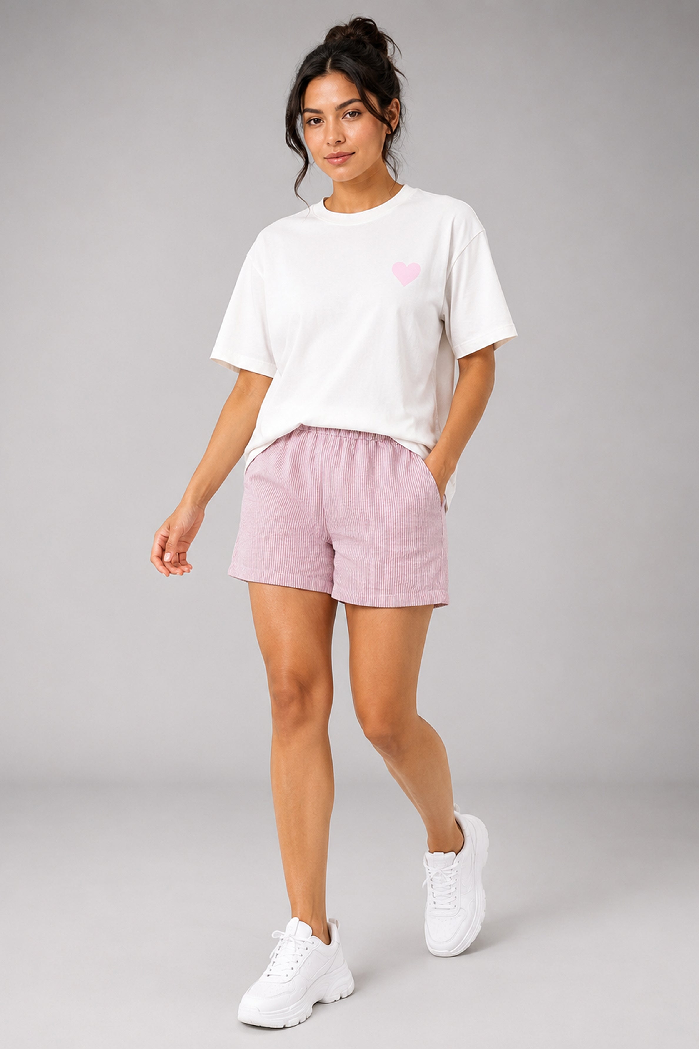 MODANO Printed Casual Short - Purple