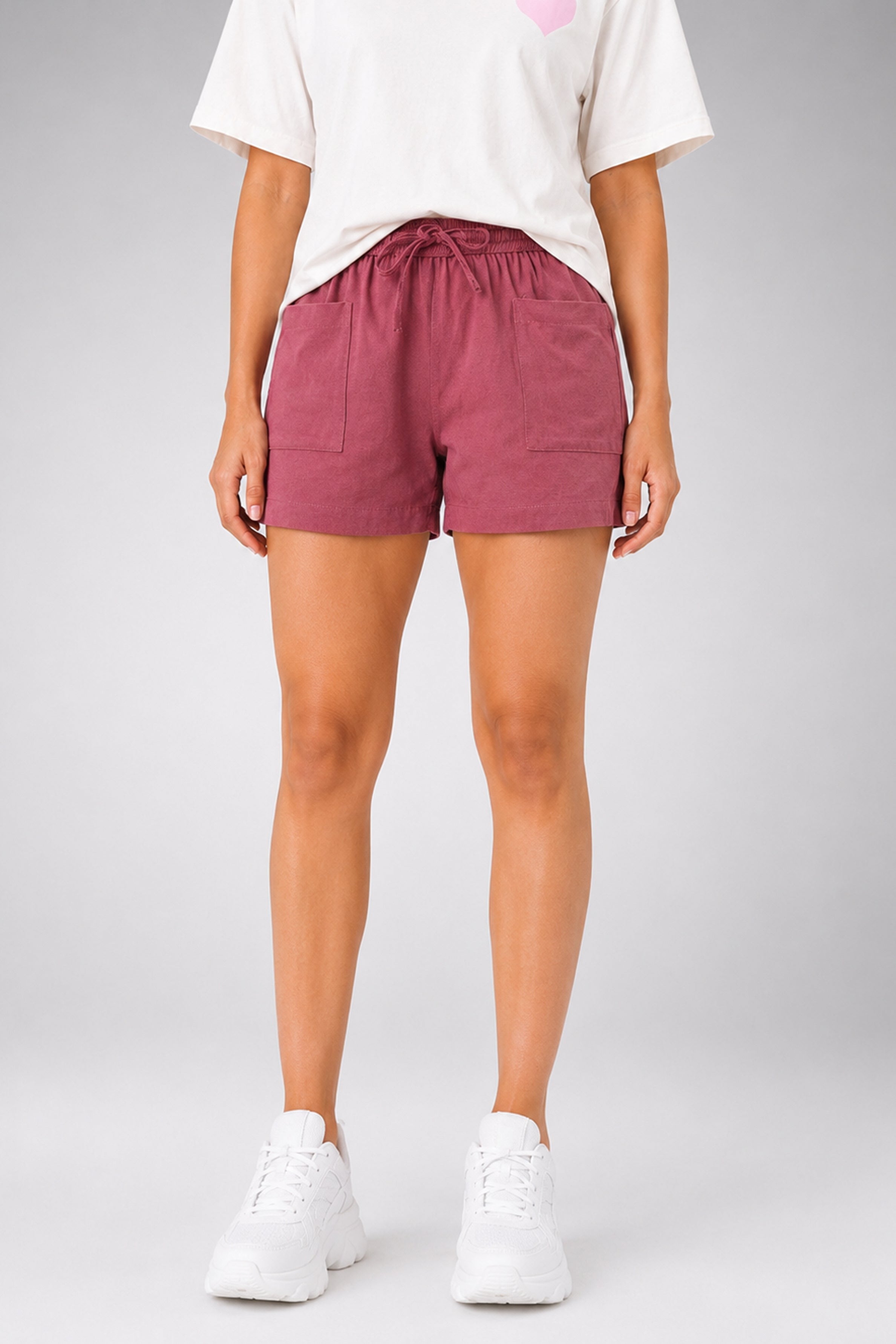 MODANO Linen Casual Short - Pink