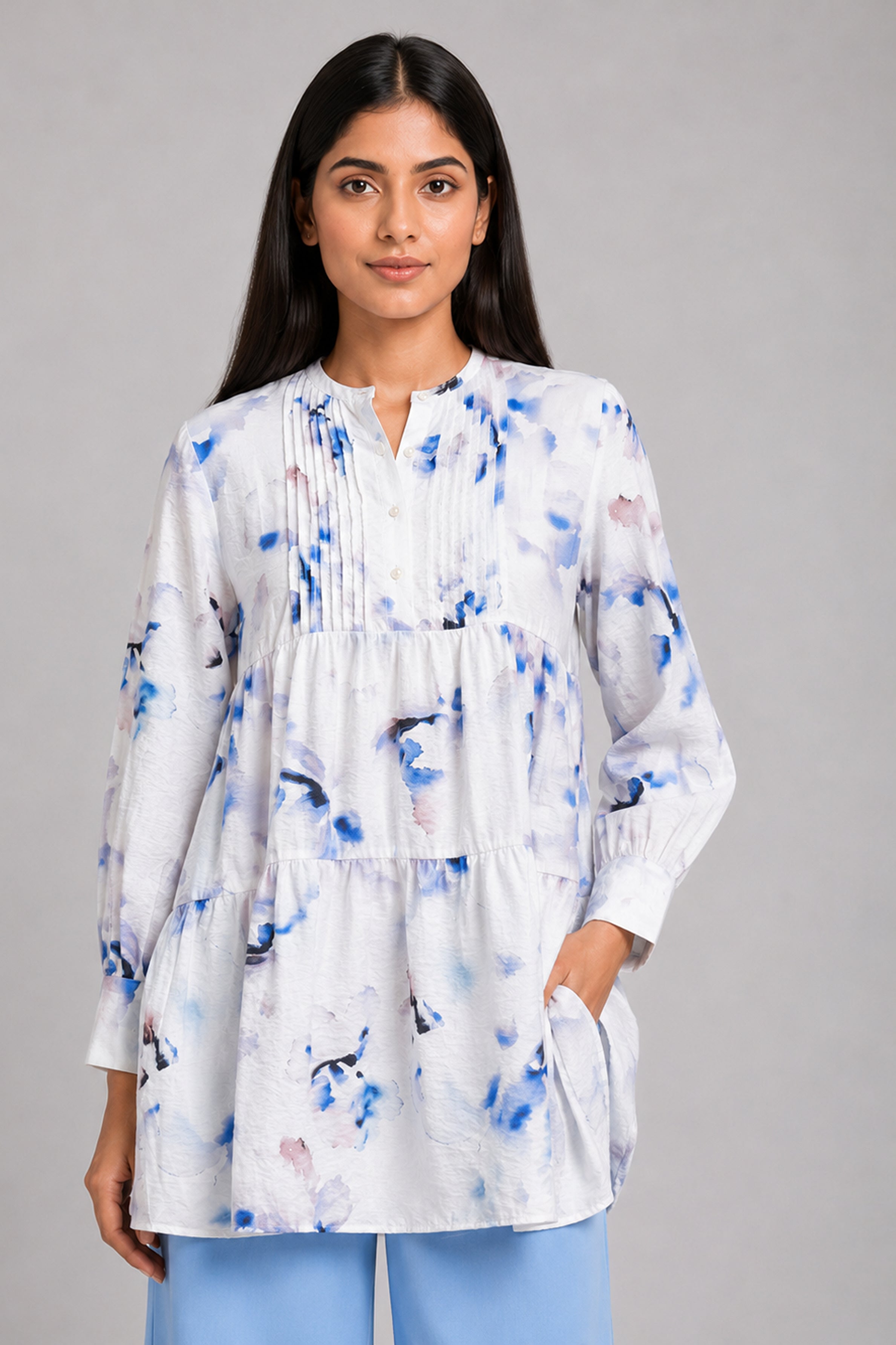 HADA Casual Kurta - Blue