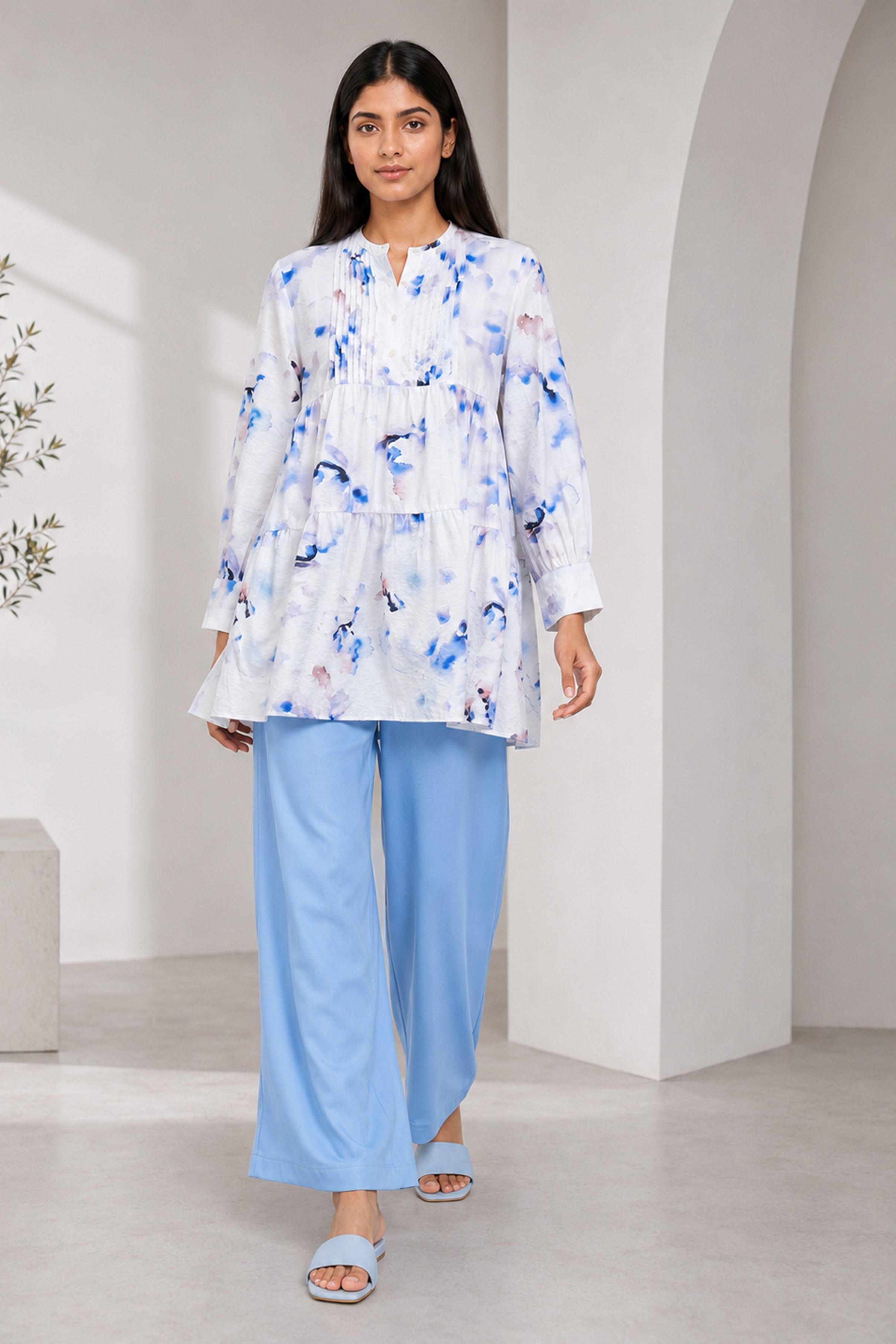 HADA Casual Kurta - Blue