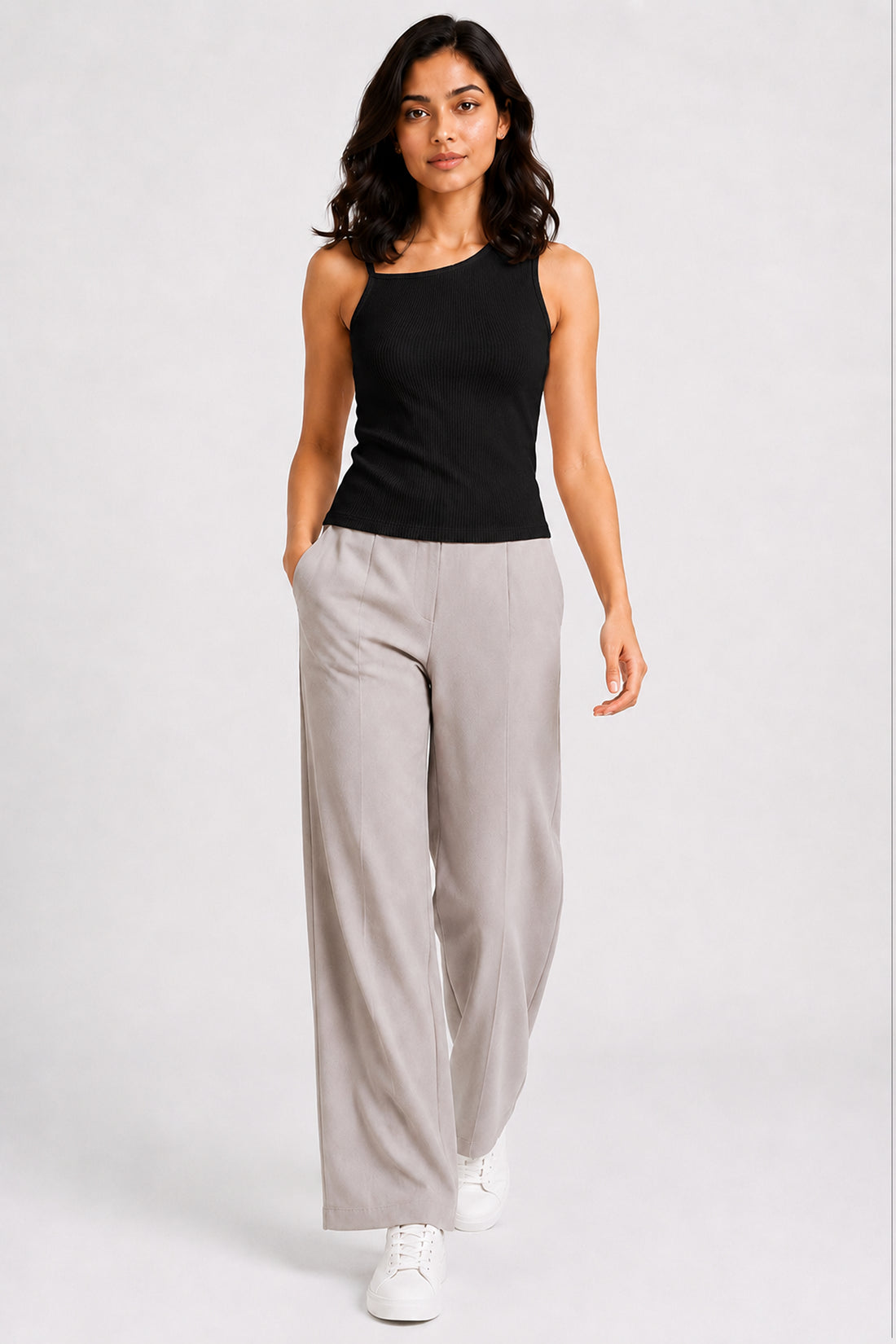 MODANO Casual Sleeveless Top - Black