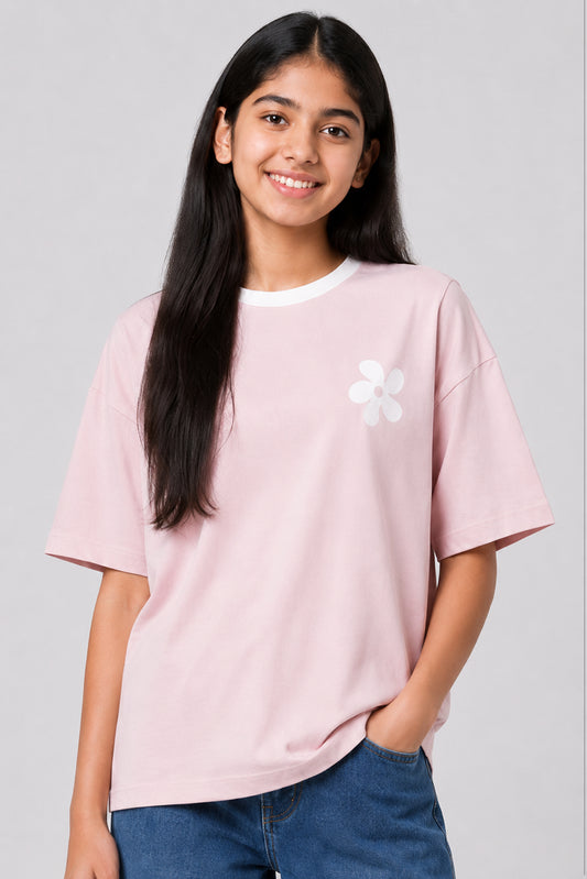 MISS MODANO Kids' Rose Oversized Tee
