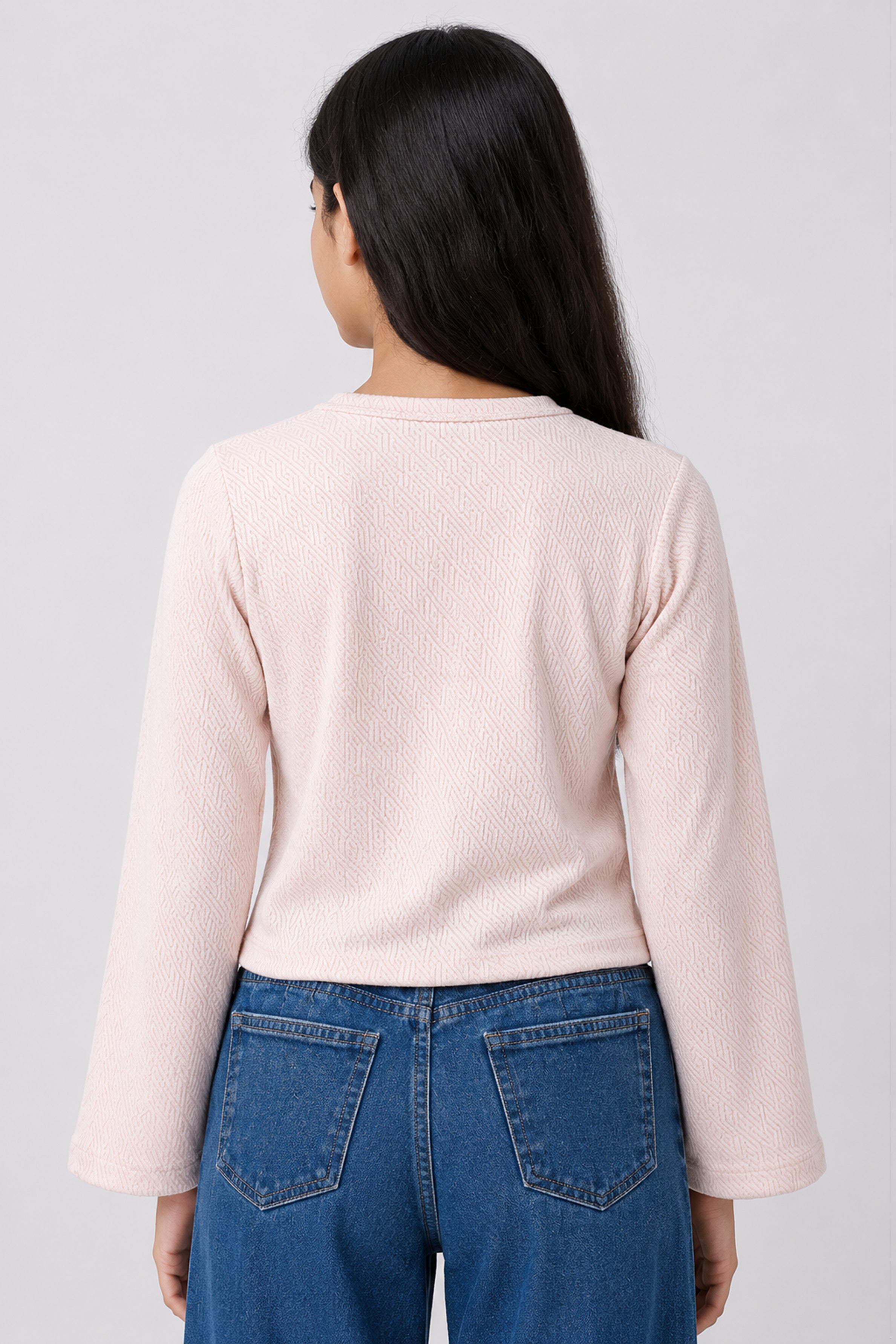 MISS MODANO Kids' Cream Crew Neck T-Shirt