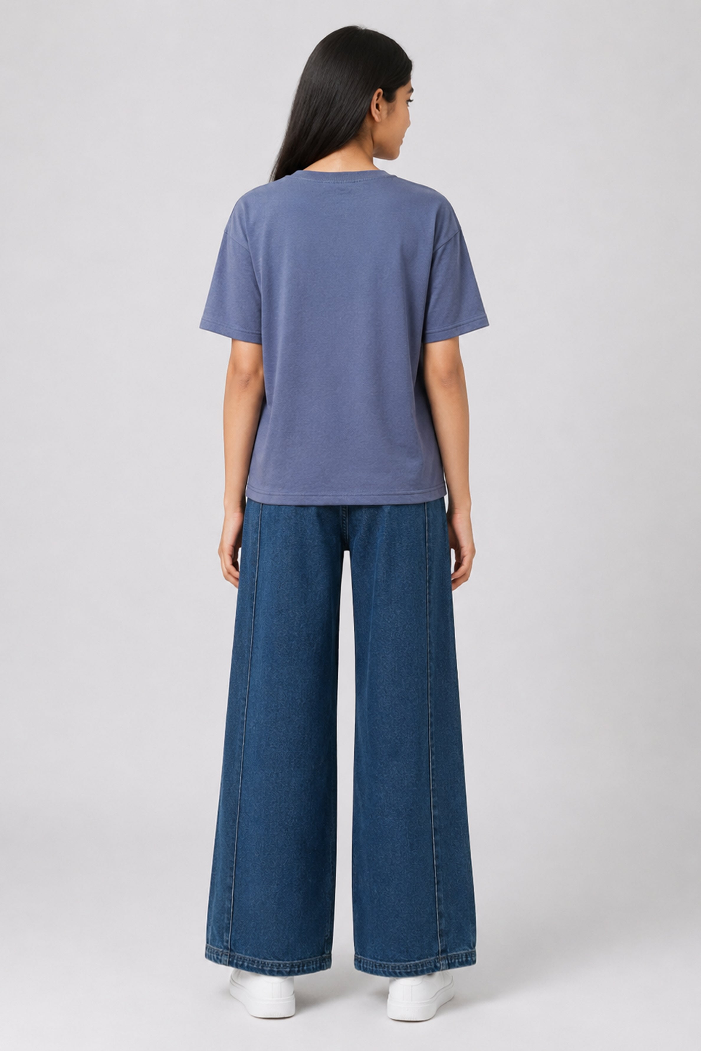 MISS MODANO Kids' Blue Oversized Tee