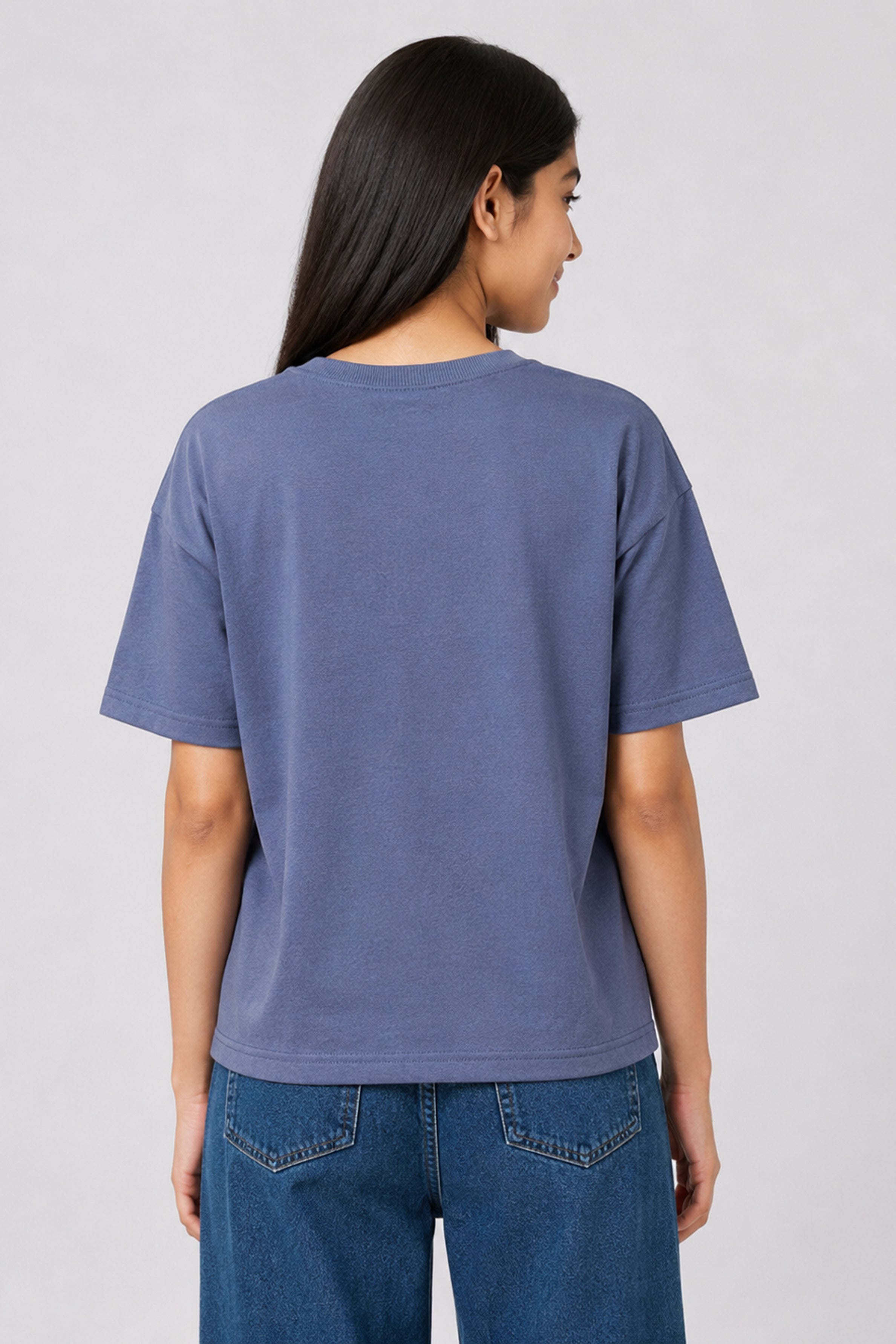 MISS MODANO Kids' Blue Oversized Tee