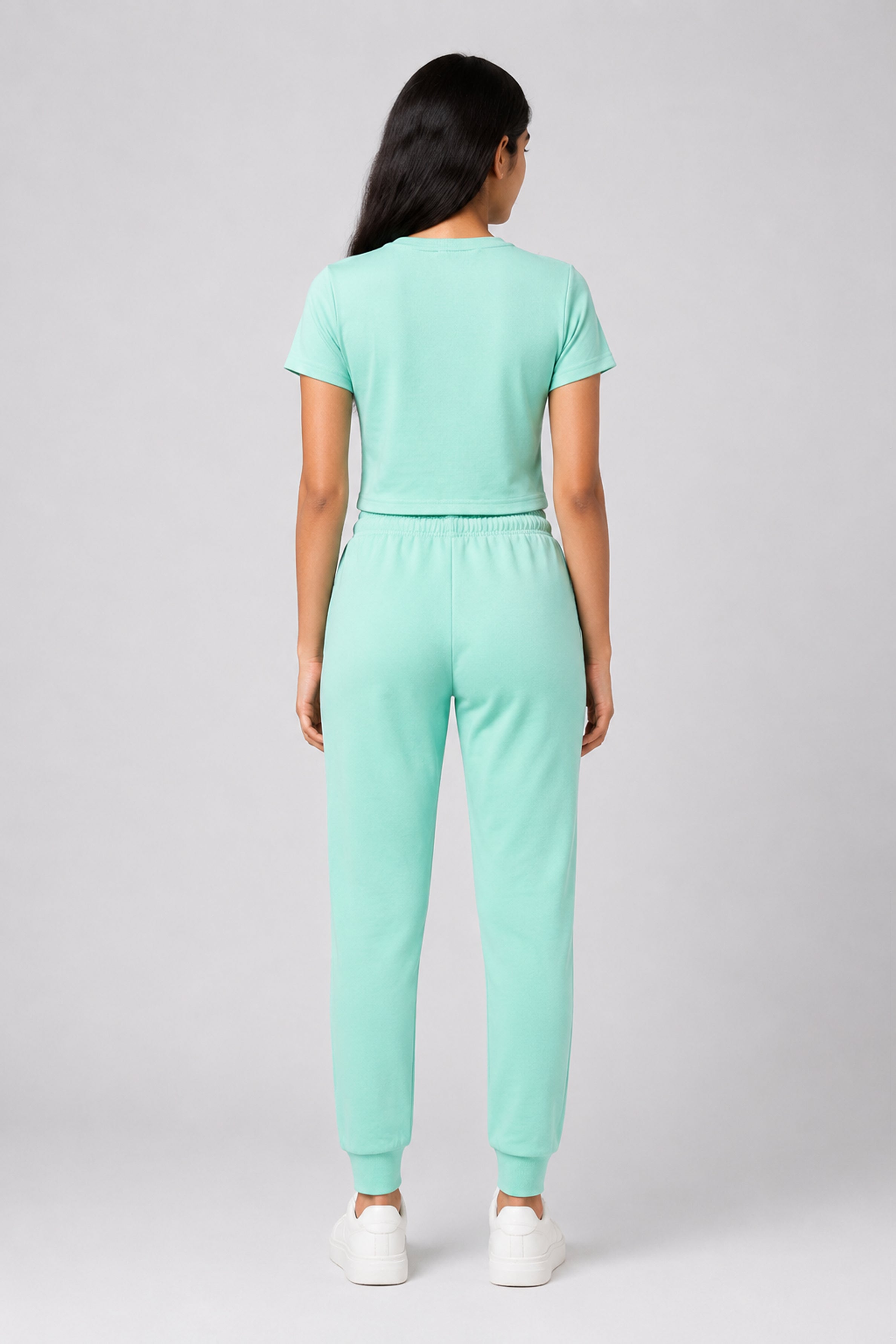 MISS MODANO Kid's Crew Neck Tees - Mint Green