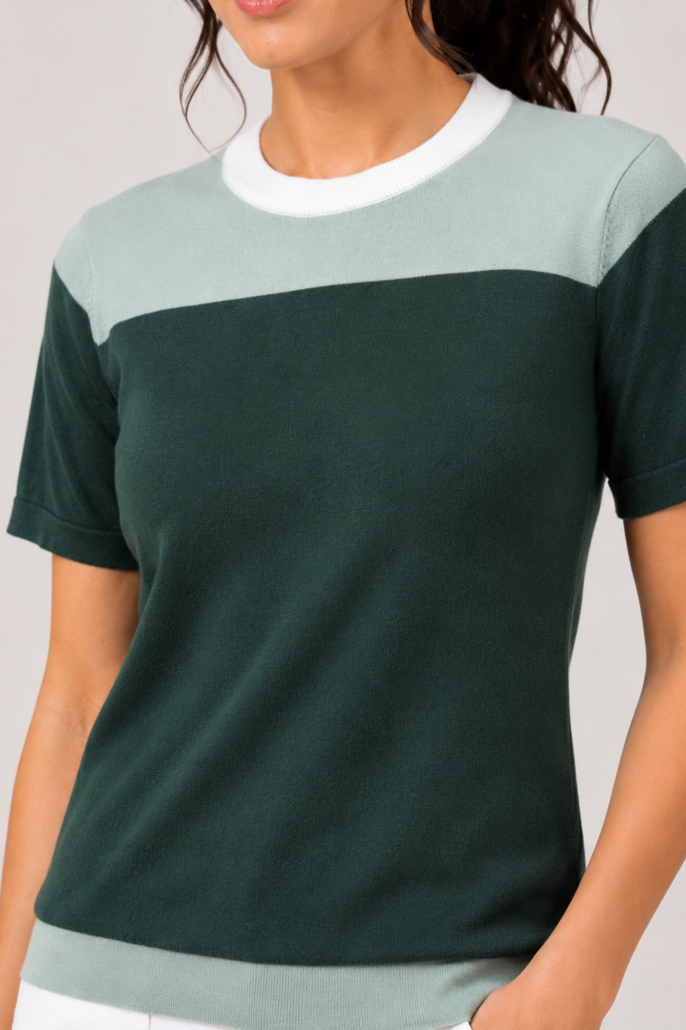 MODANO Regular Fit Crew Neck T-Shirt - Green