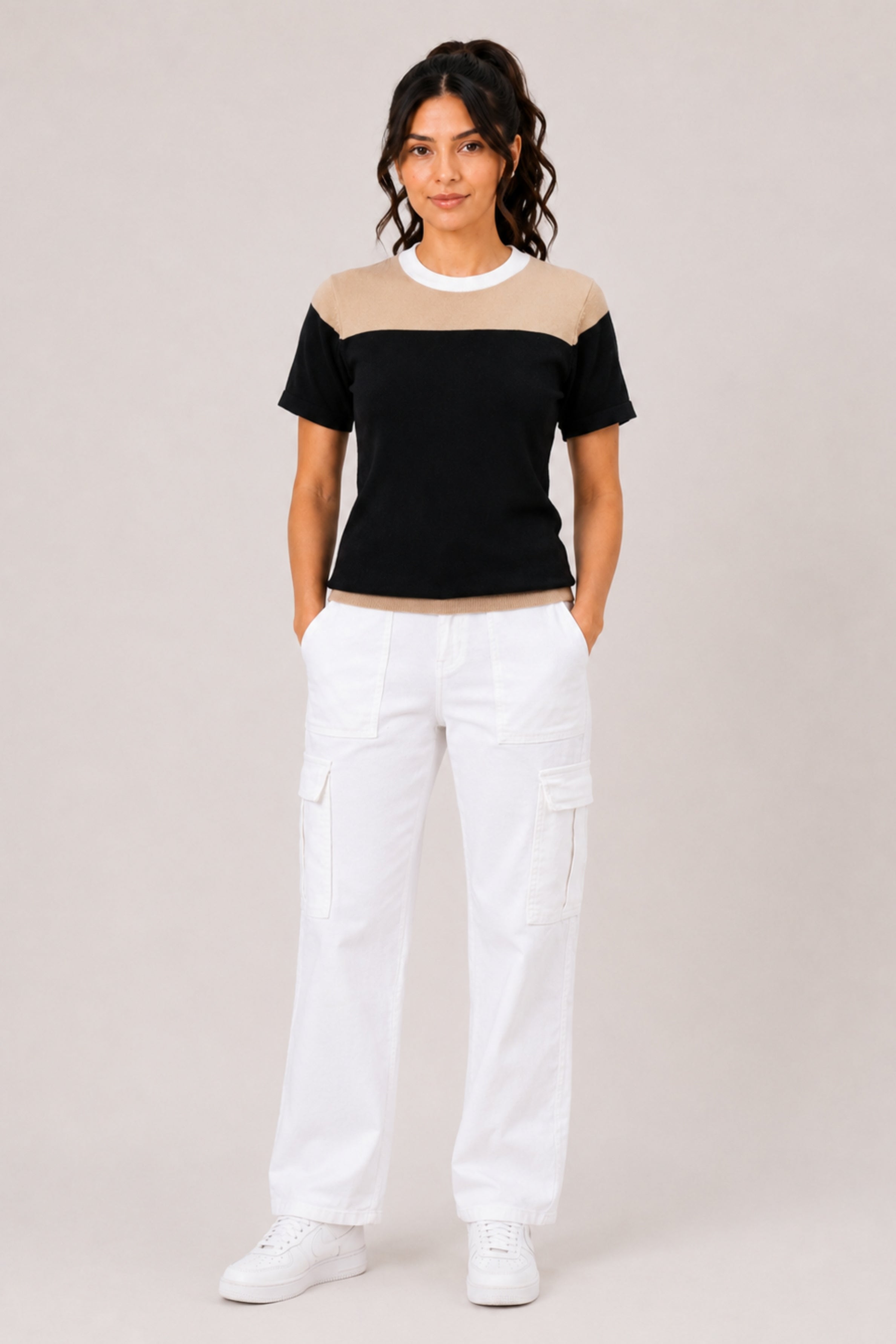MODANO Regular Fit Crew Neck T-Shirt - Black