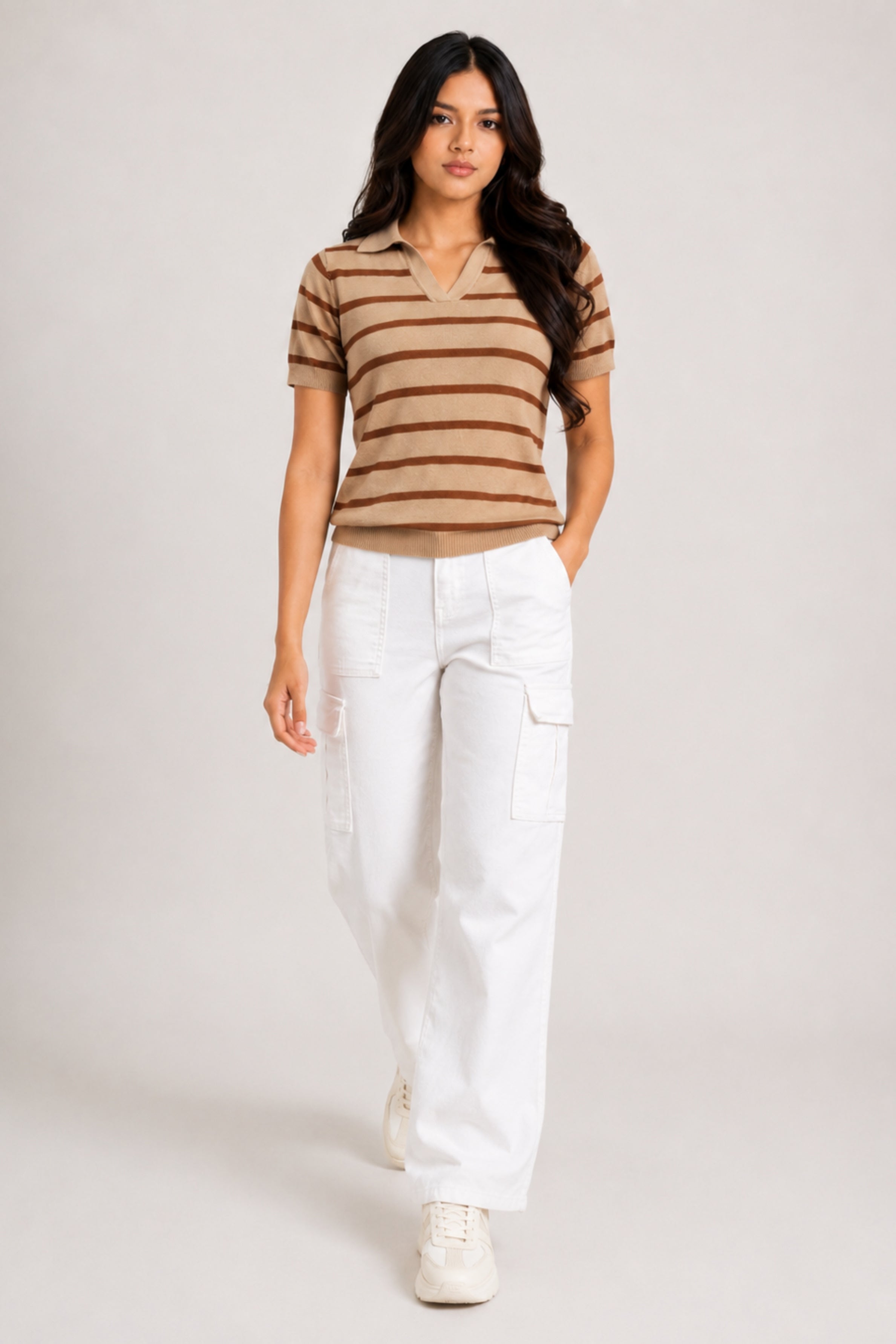 MODANO Regular Fit Tees - Camal