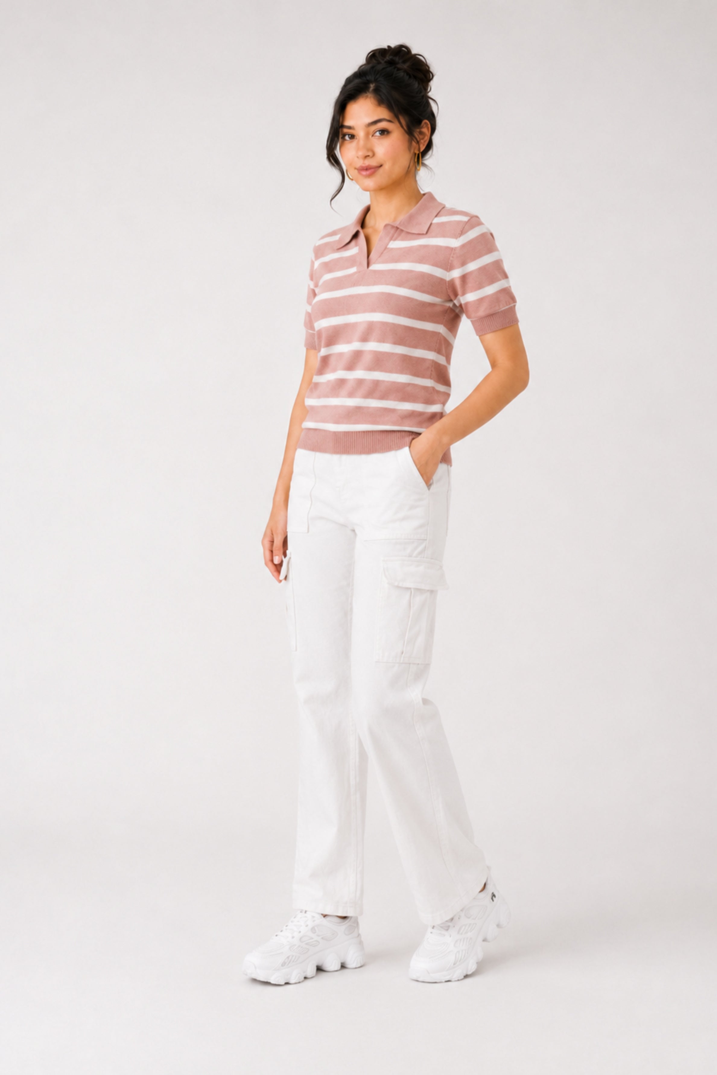 MODANO Regular Fit Tees - Peach