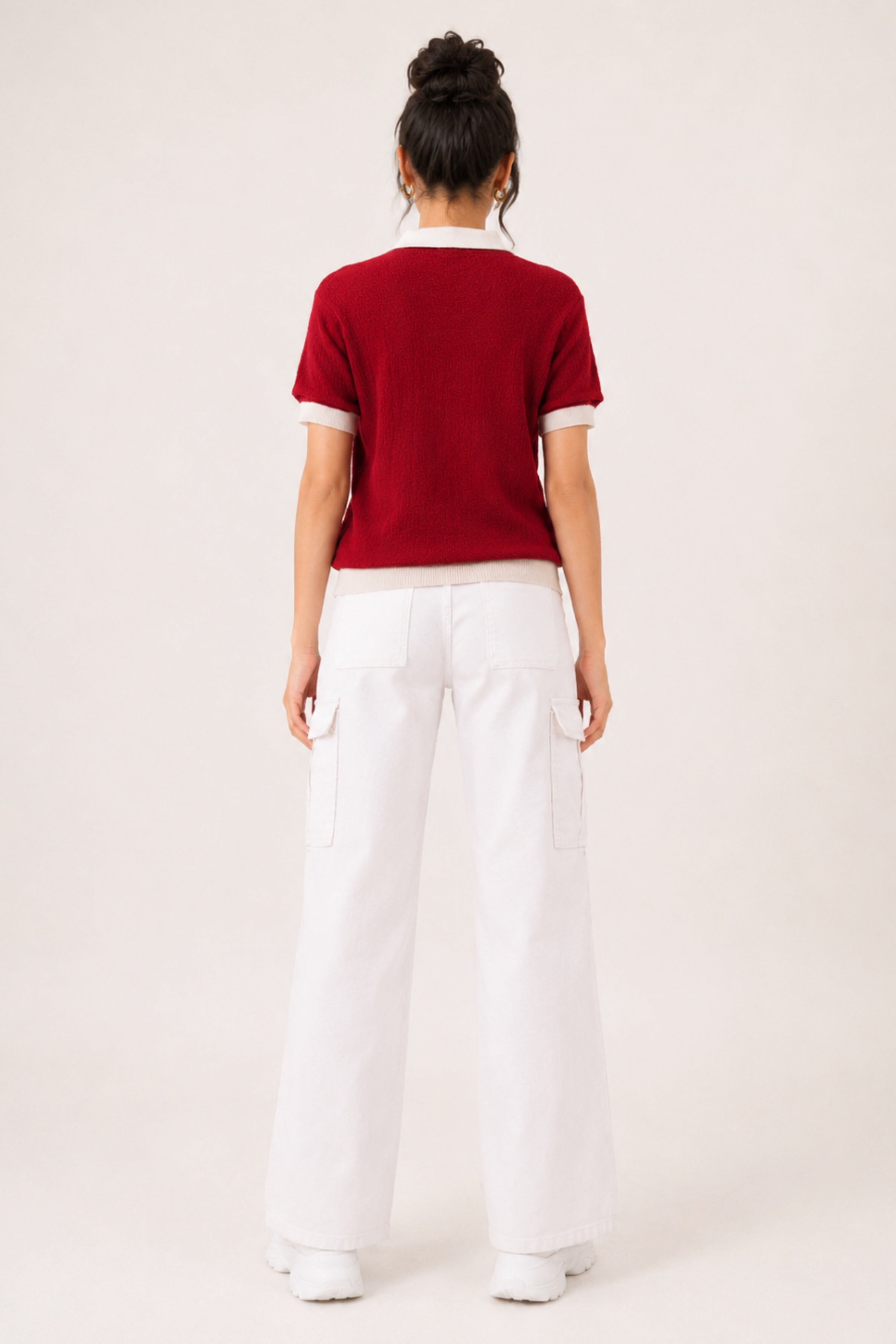 MODANO Regular Fit T-Shirt - Maroon