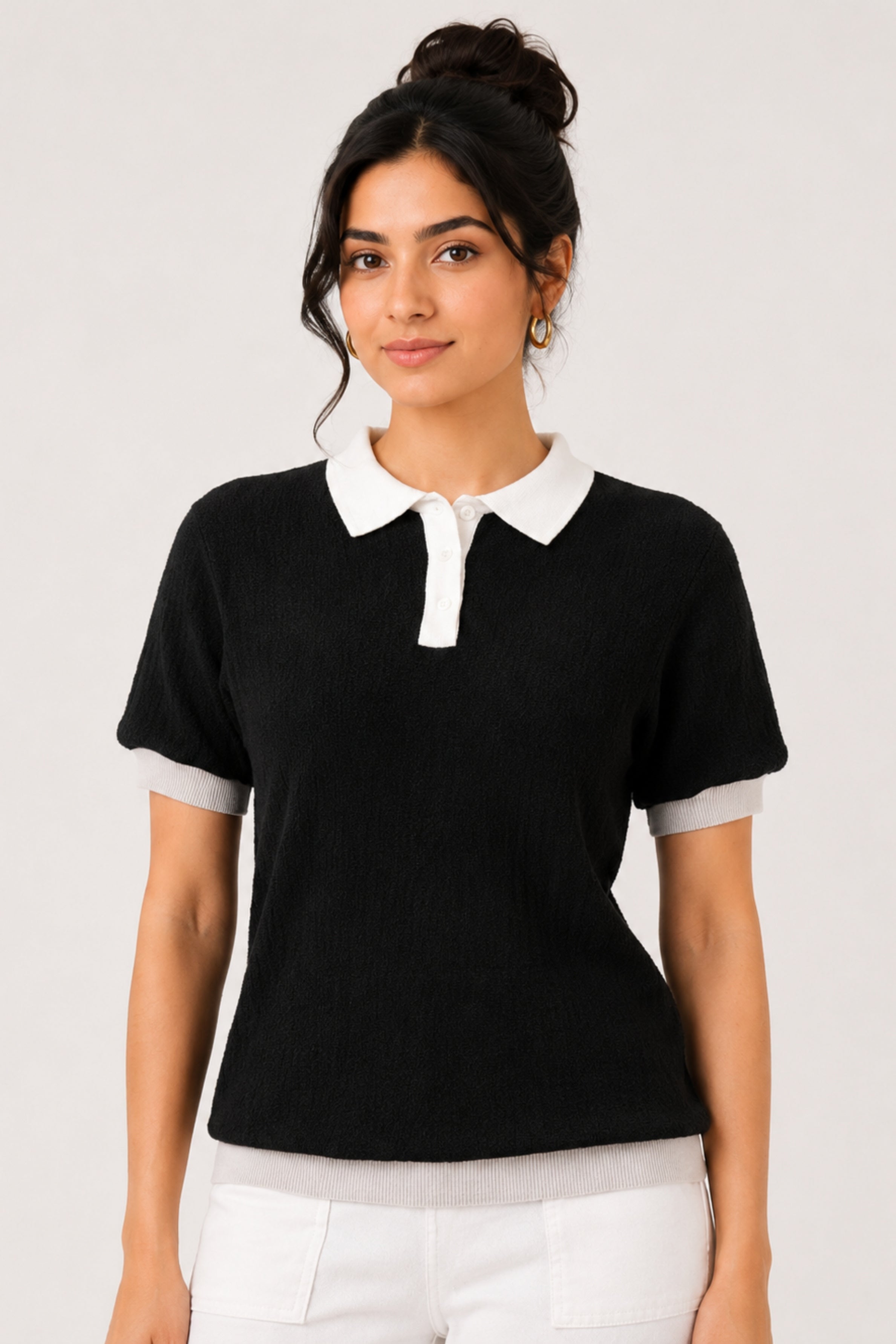 MODANO Regular Fit T-Shirt -  Black