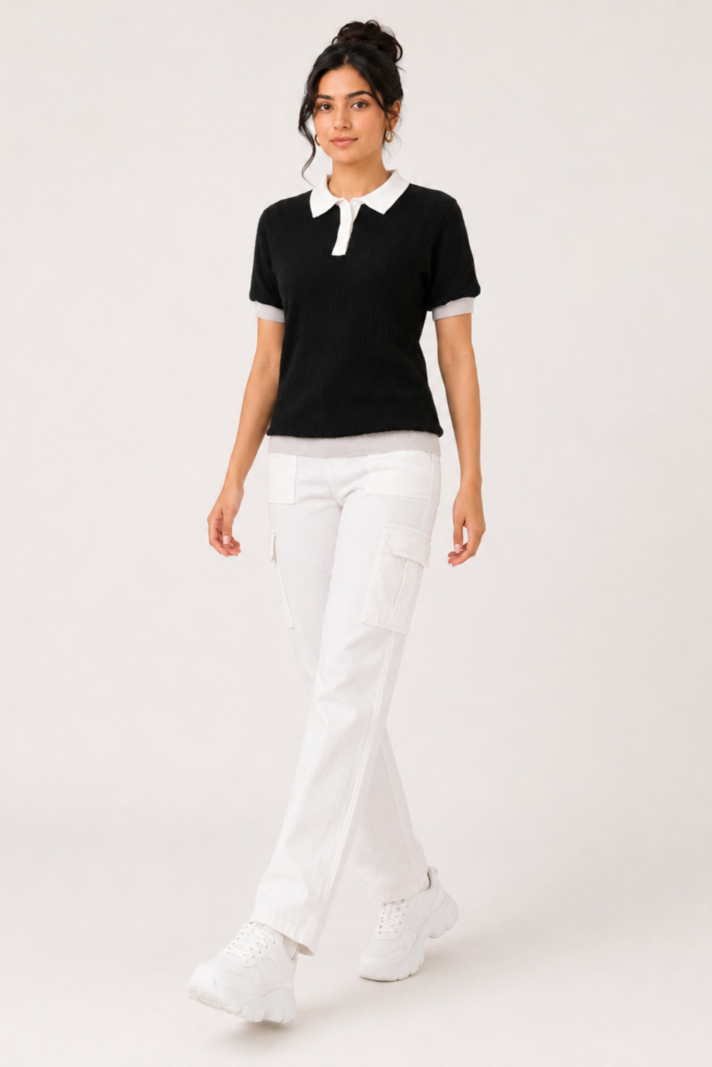 MODANO Regular Fit T-Shirt -  Black