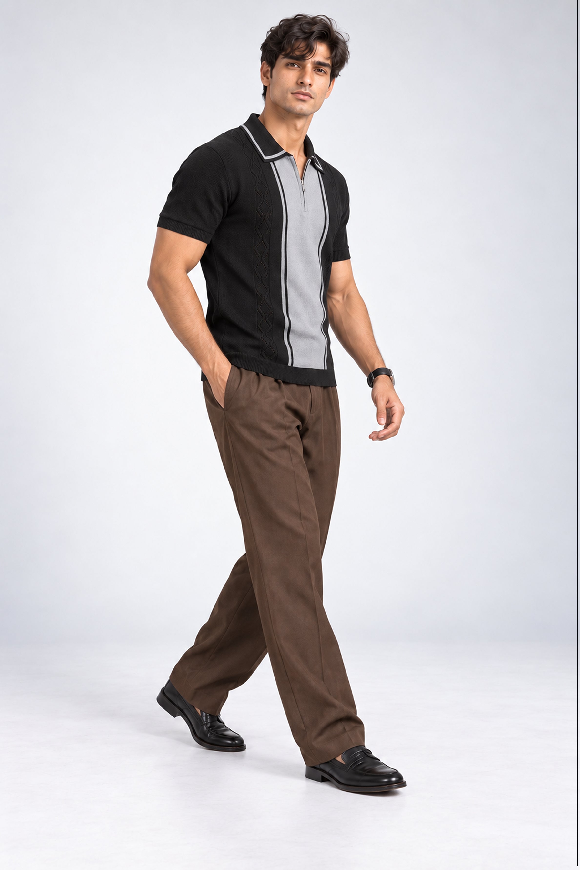 King Street Men’s POLO Tees -Black