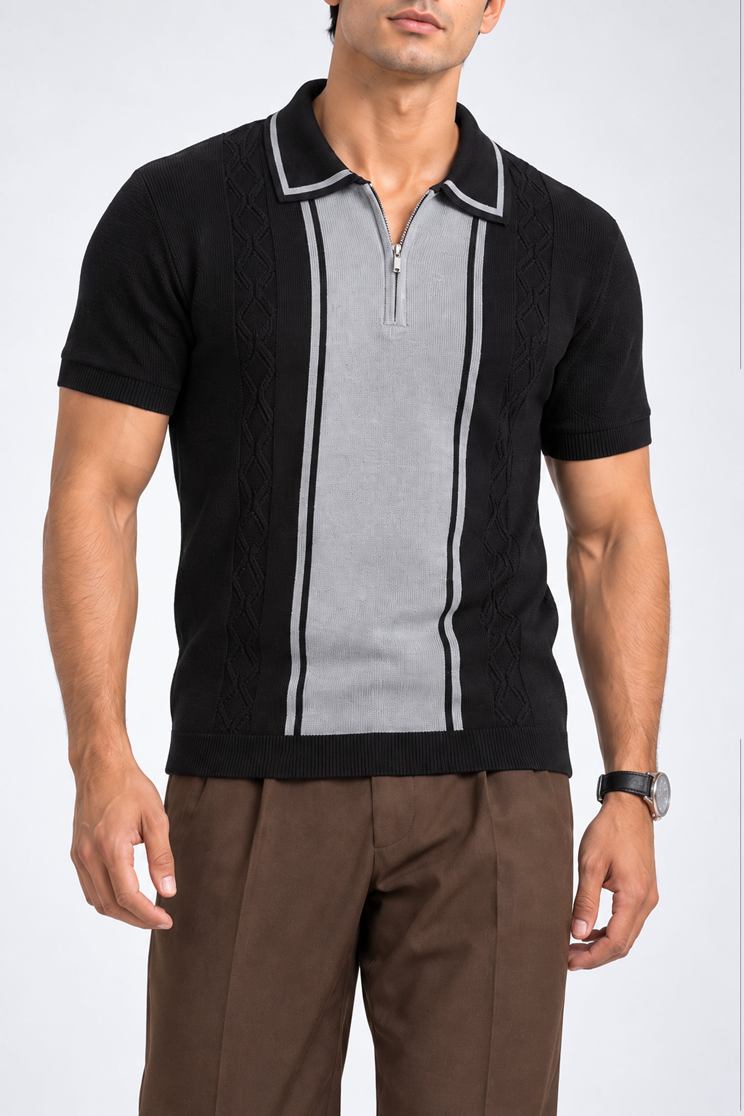 King Street Men’s POLO Tees -Black