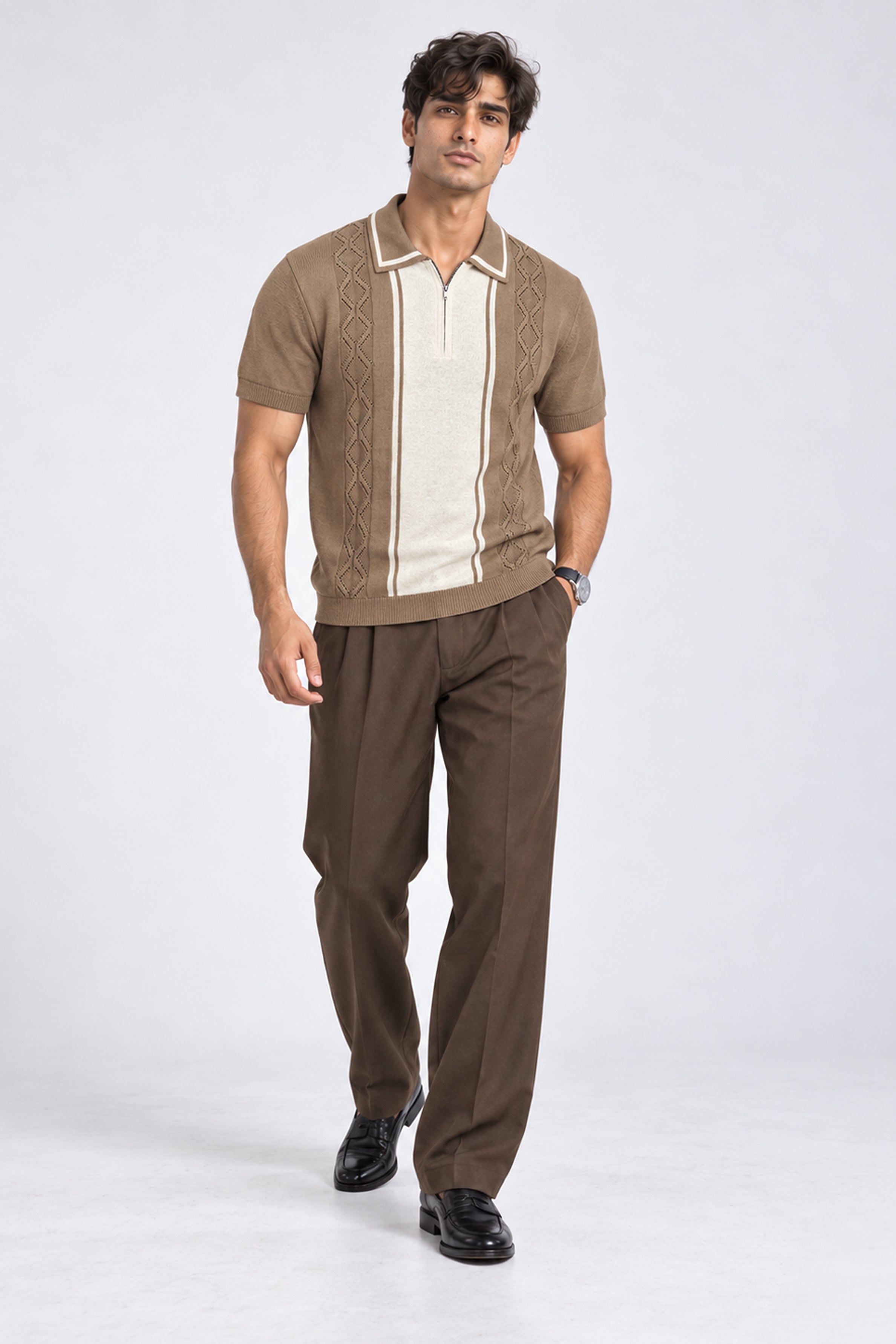 King Street Men’s POLO Tees - Khaki