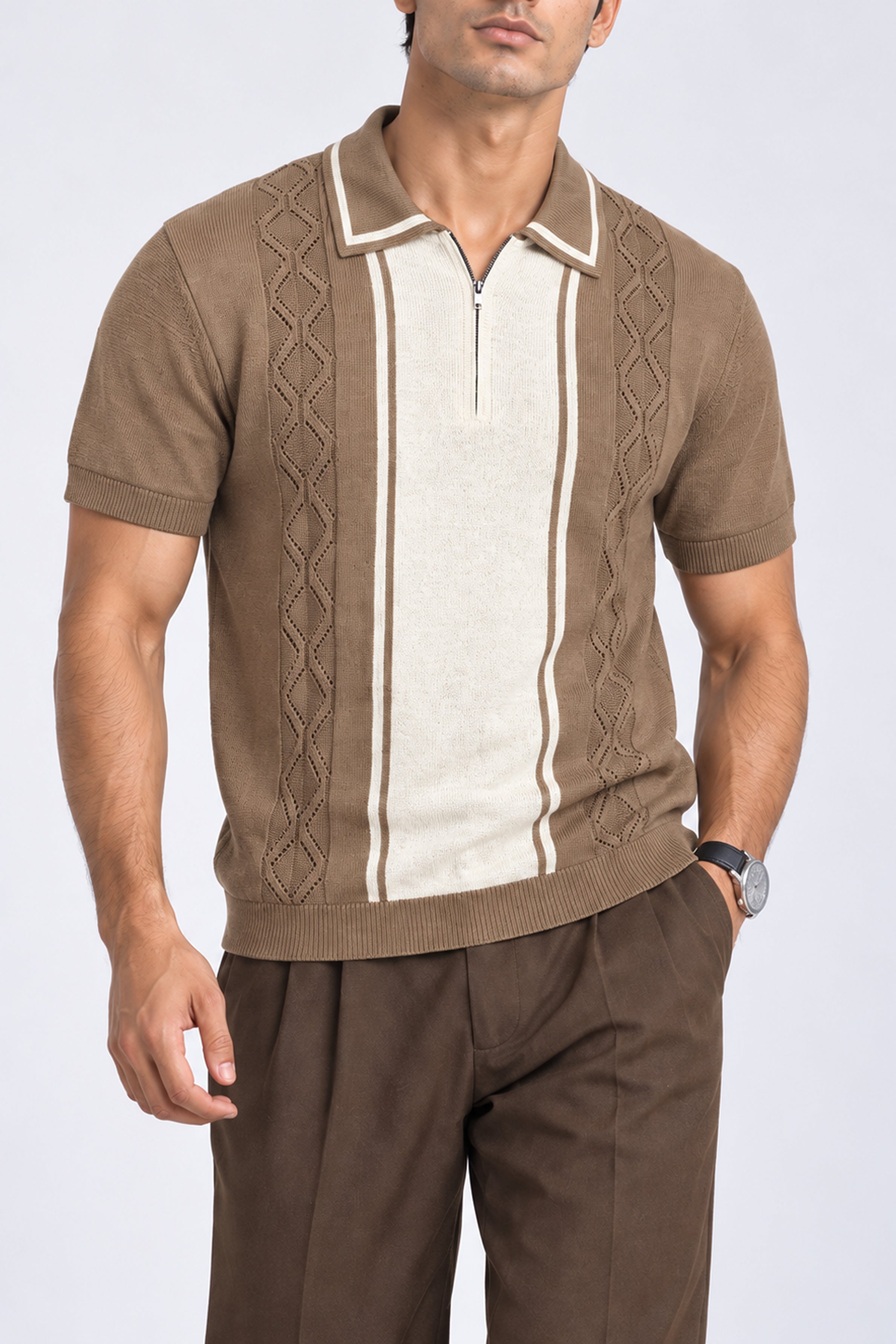 King Street Men’s POLO Tees - Khaki