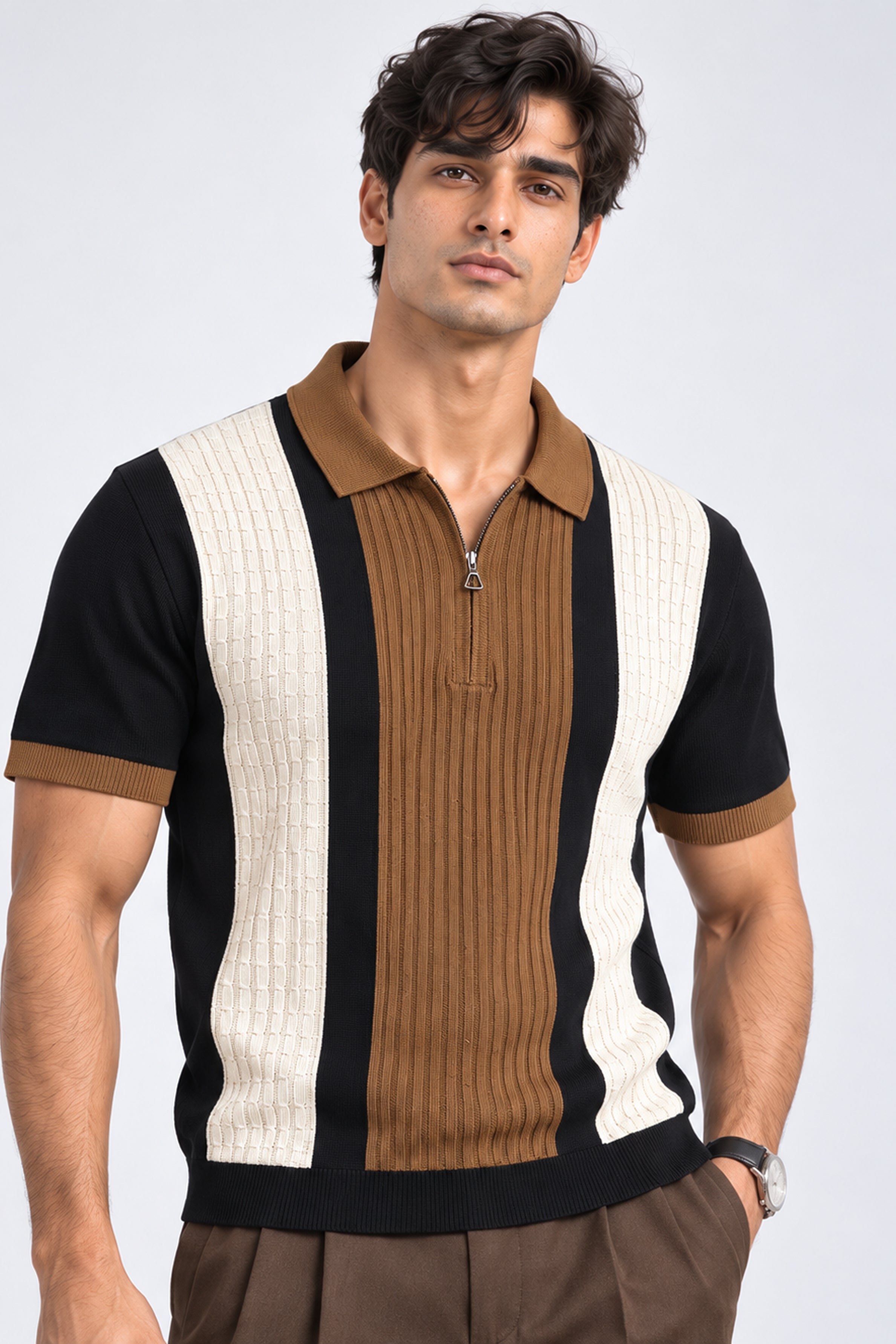 King Street Men’s POLO Tees - Brown