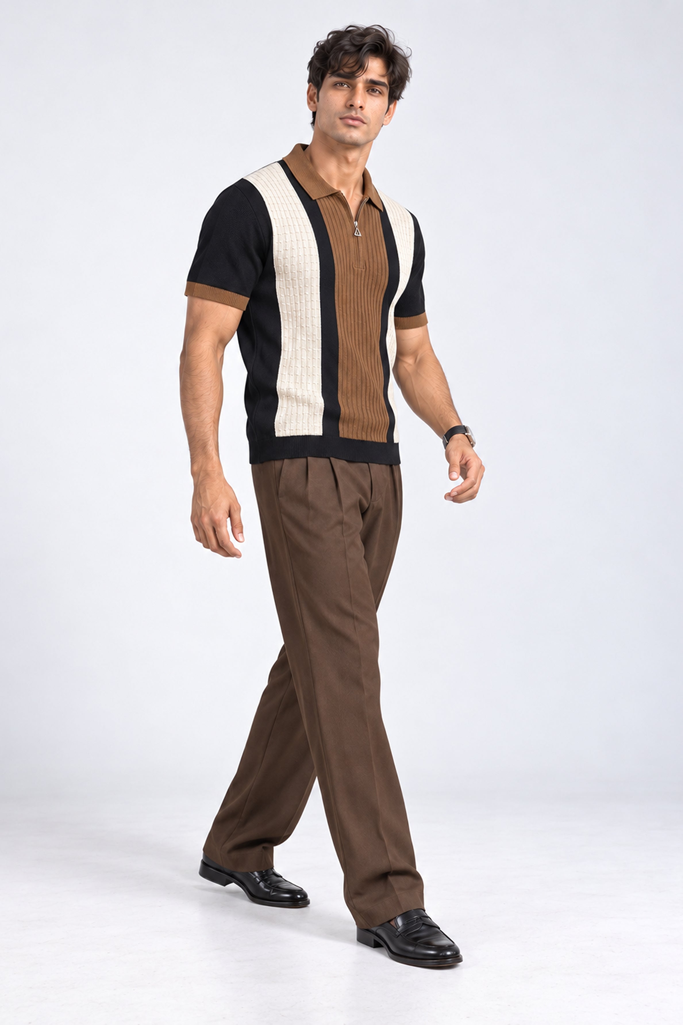 King Street Men’s POLO Tees - Brown