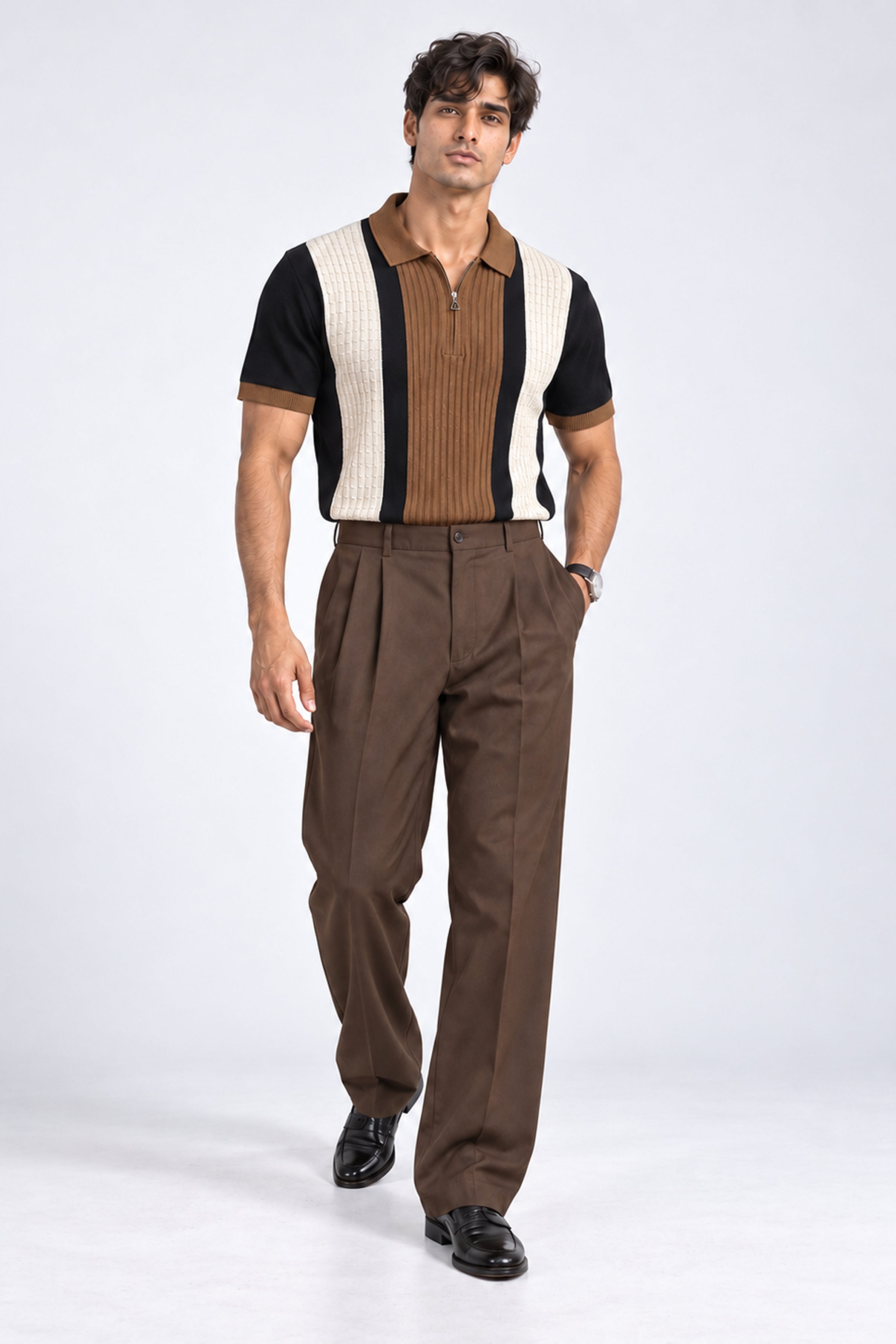King Street Men’s POLO Tees - Brown