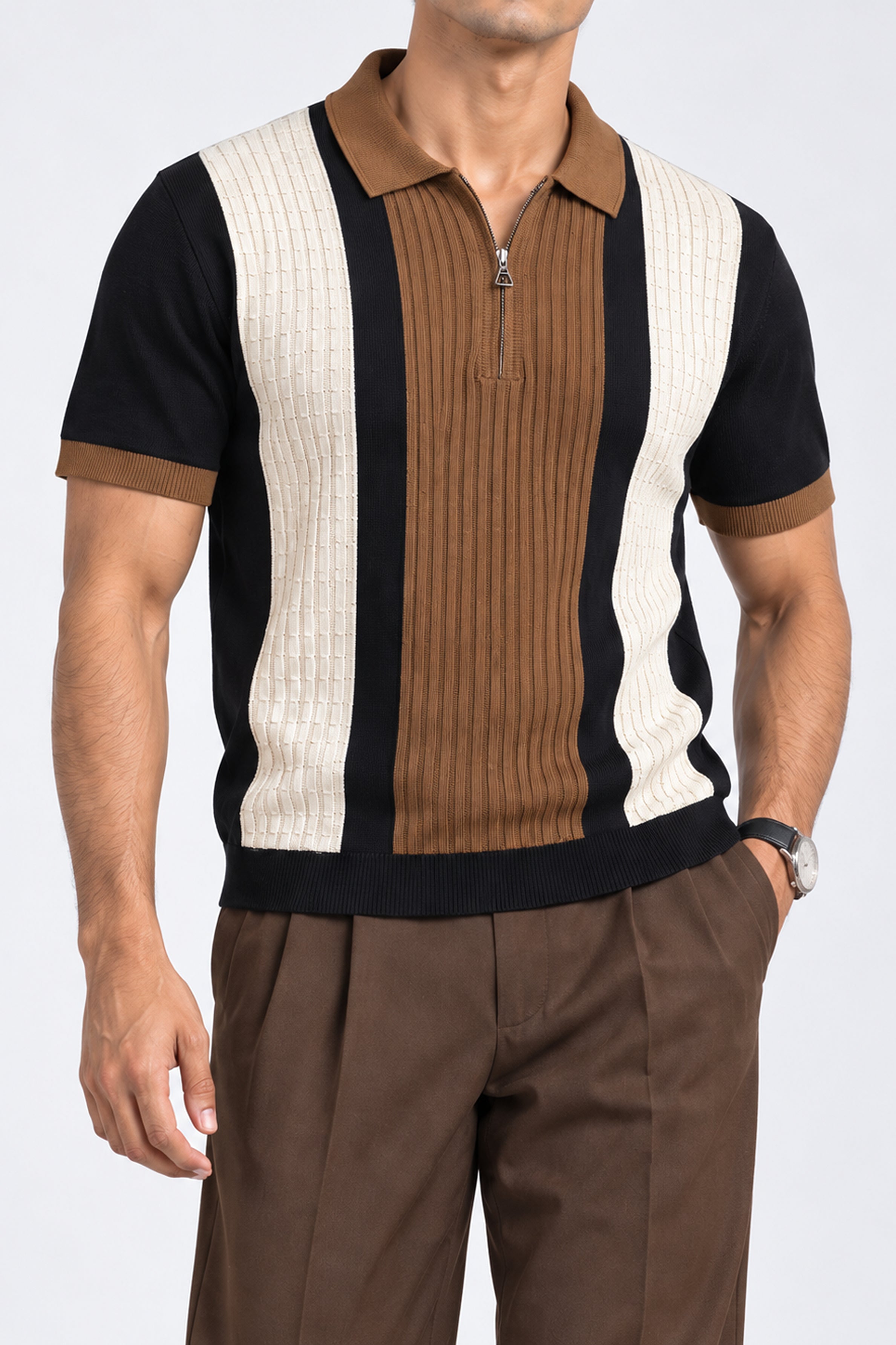 King Street Men’s POLO Tees - Brown