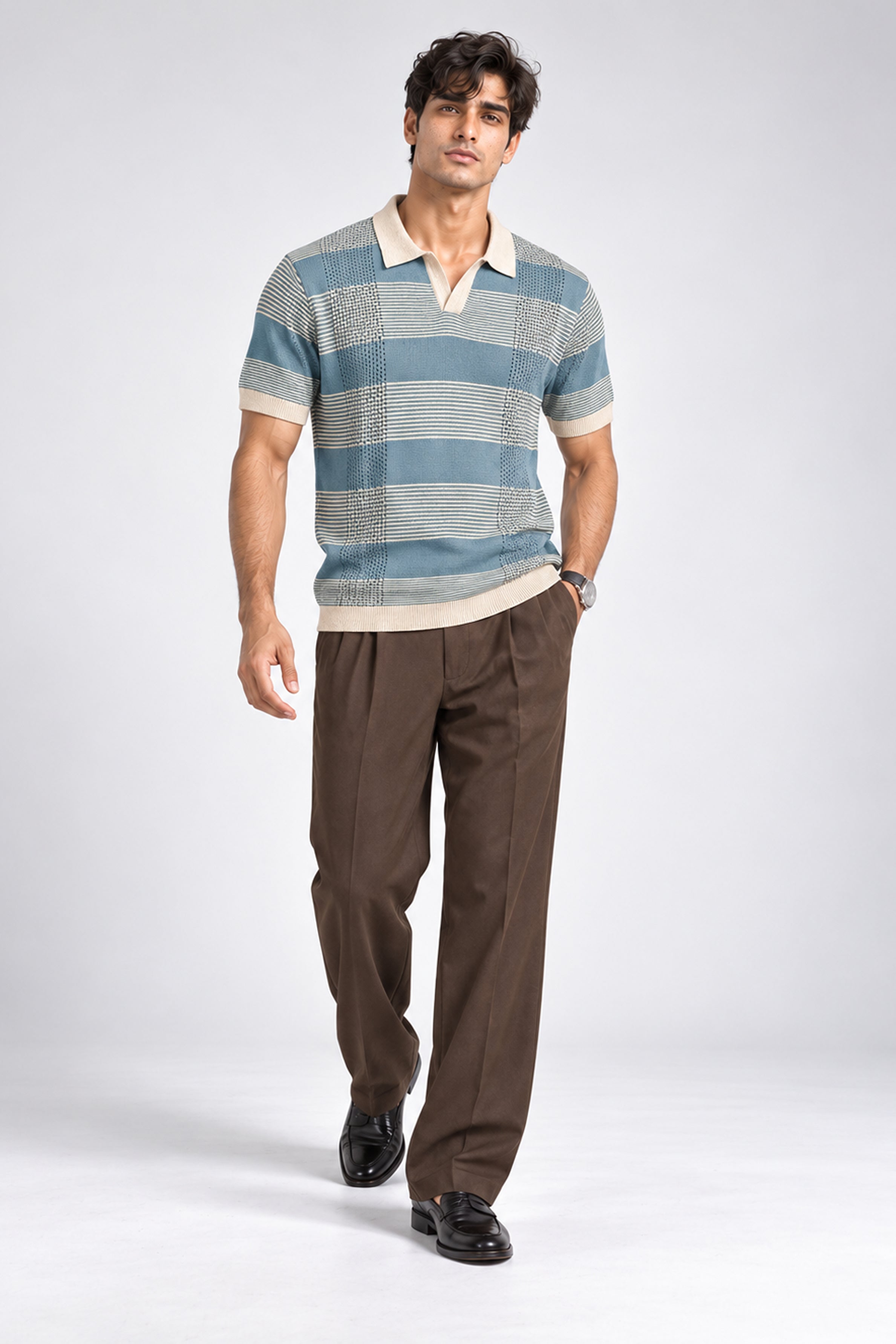 King Street Men’s POLO Tees - Sky Blue