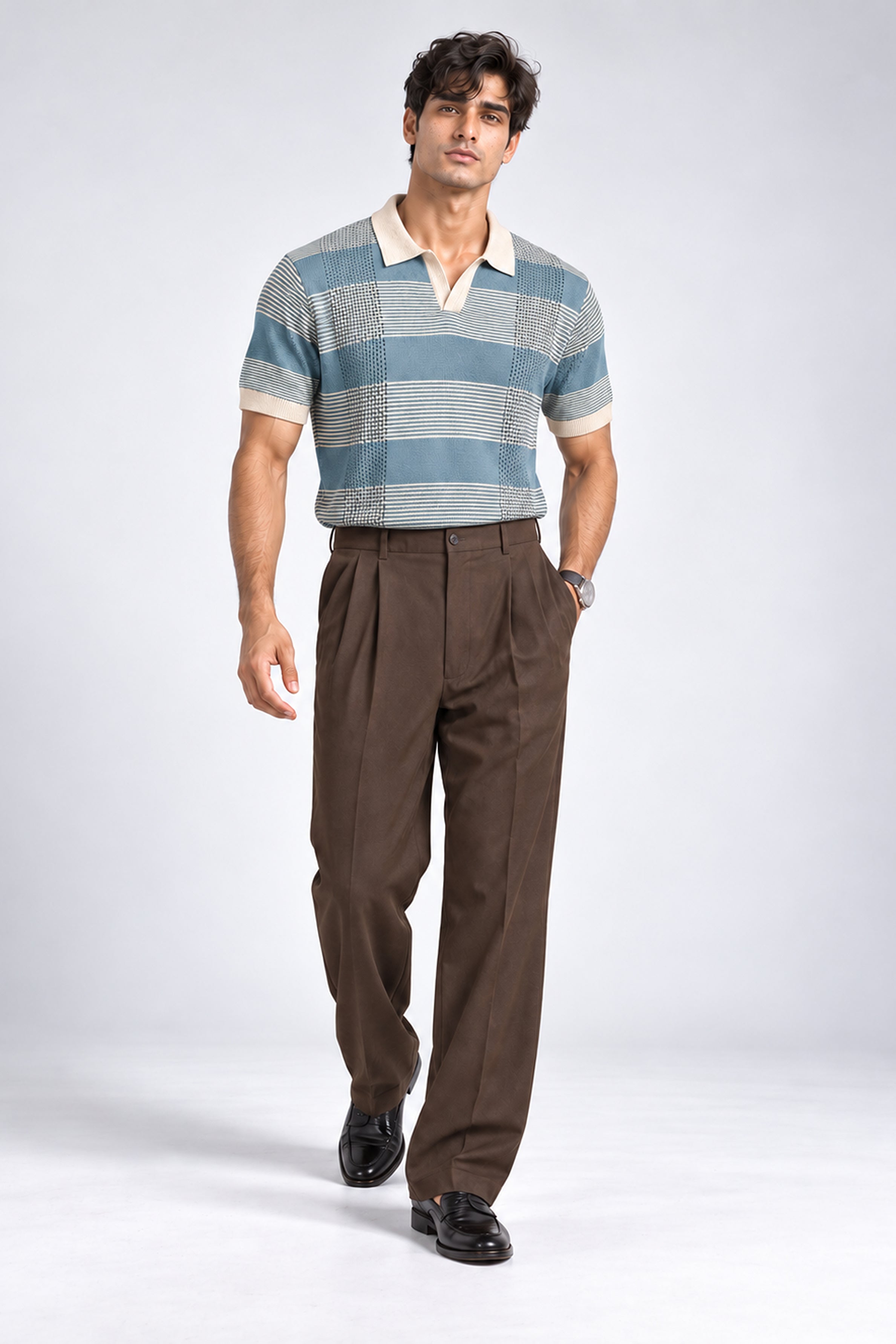King Street Men’s POLO Tees - Sky Blue