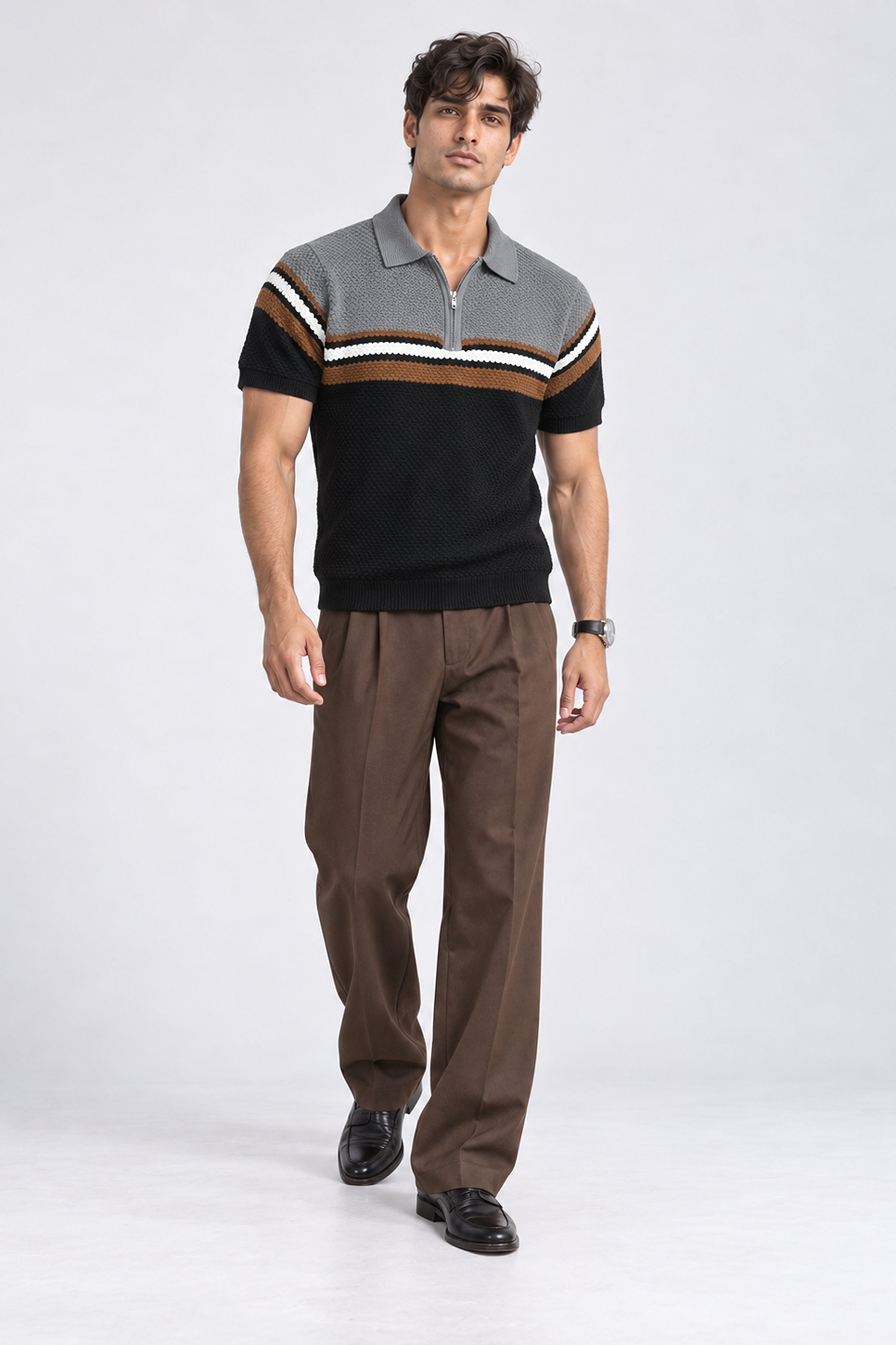 King Street Men’s POLO Tees - Steel Gray