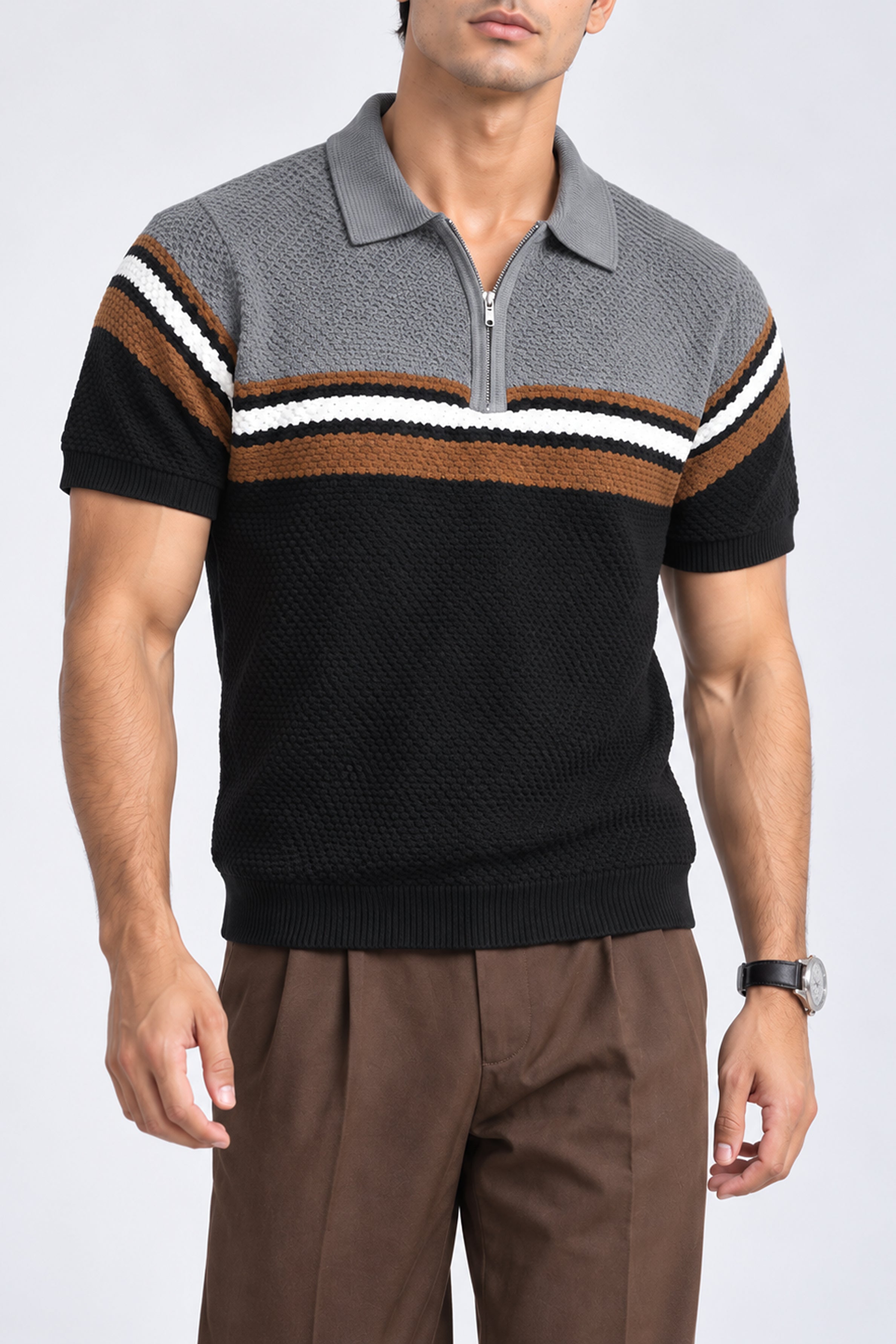 King Street Men’s POLO Tees - Steel Gray