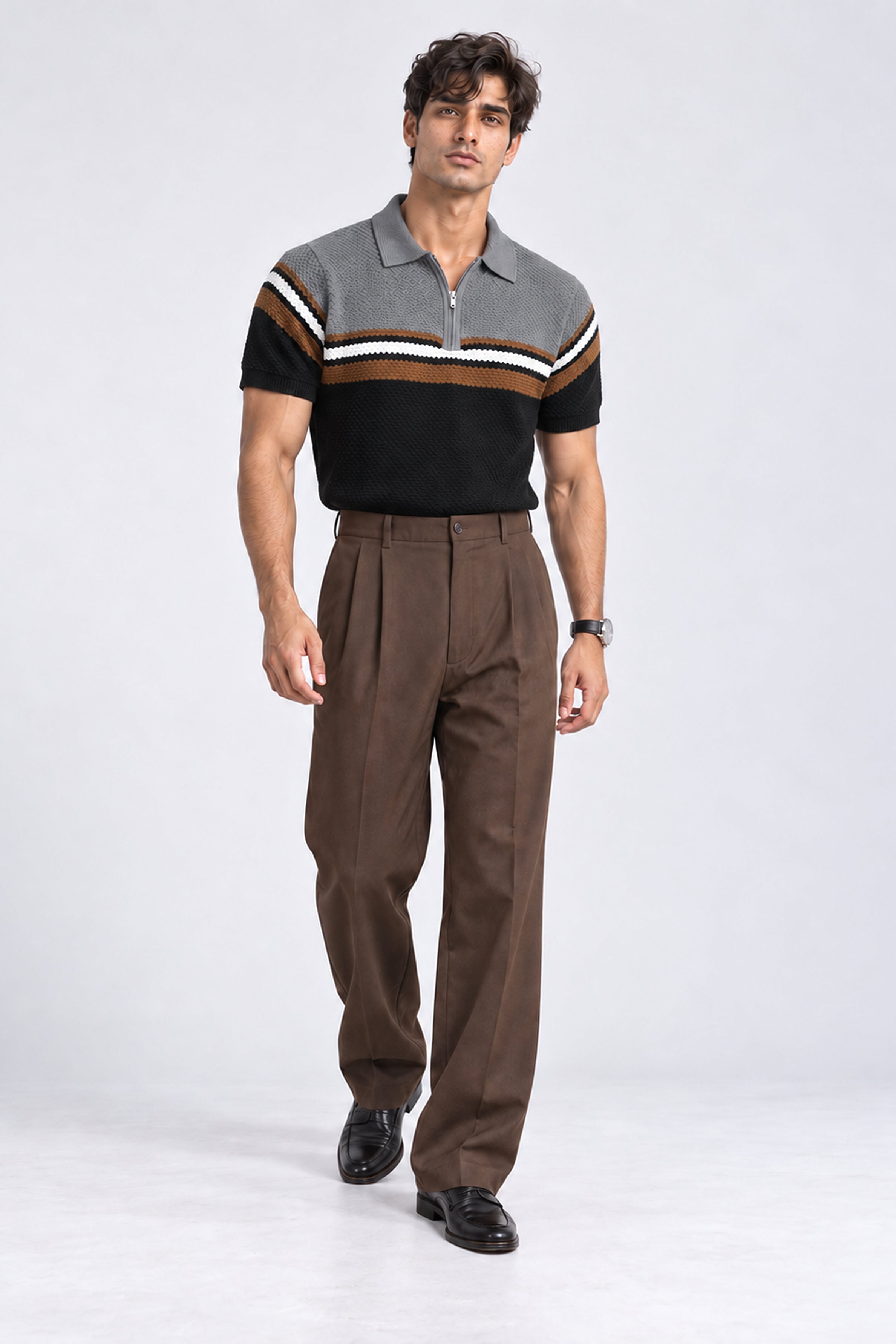 King Street Men’s POLO Tees - Steel Gray