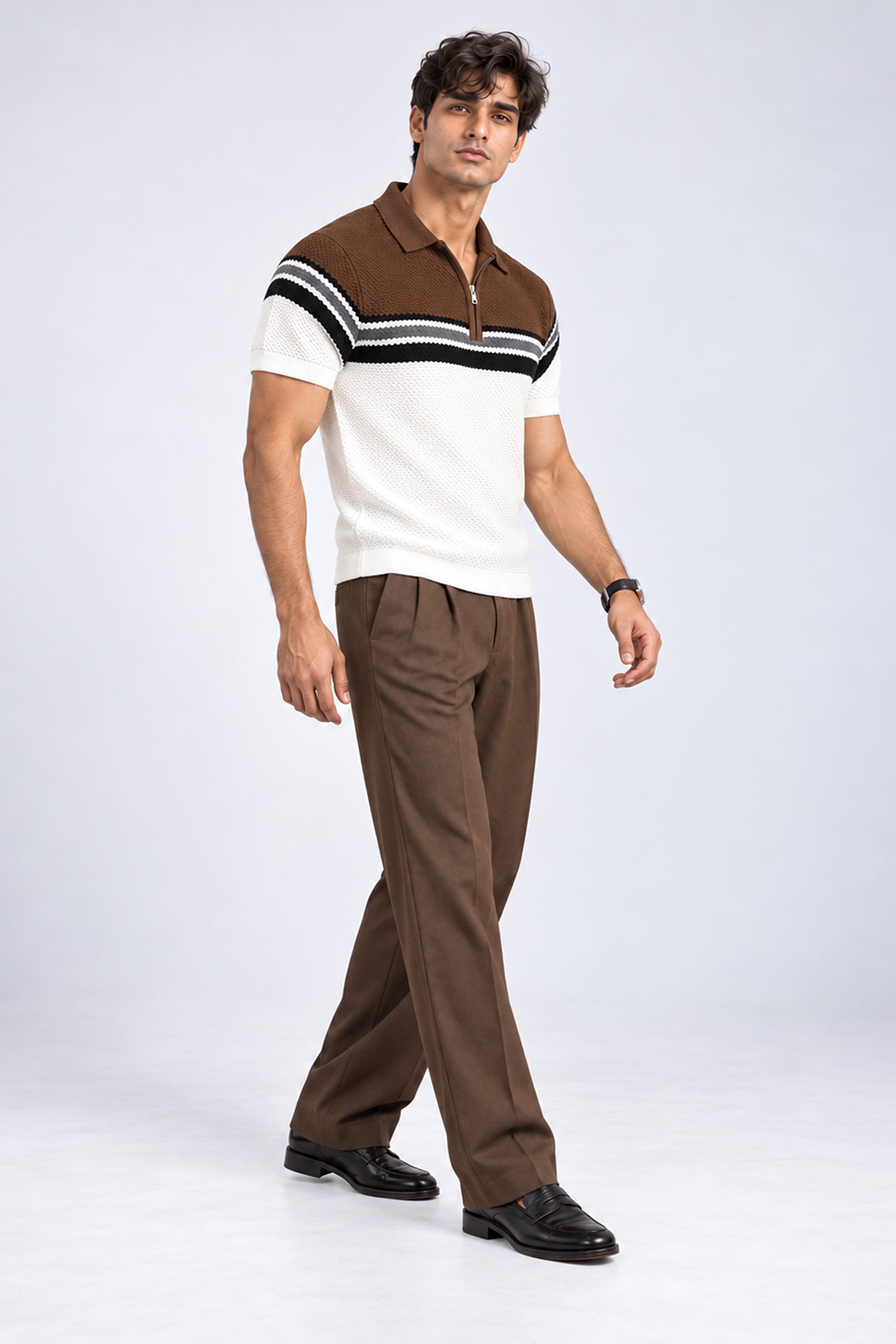 King Street Men’s POLO Tees - Brown
