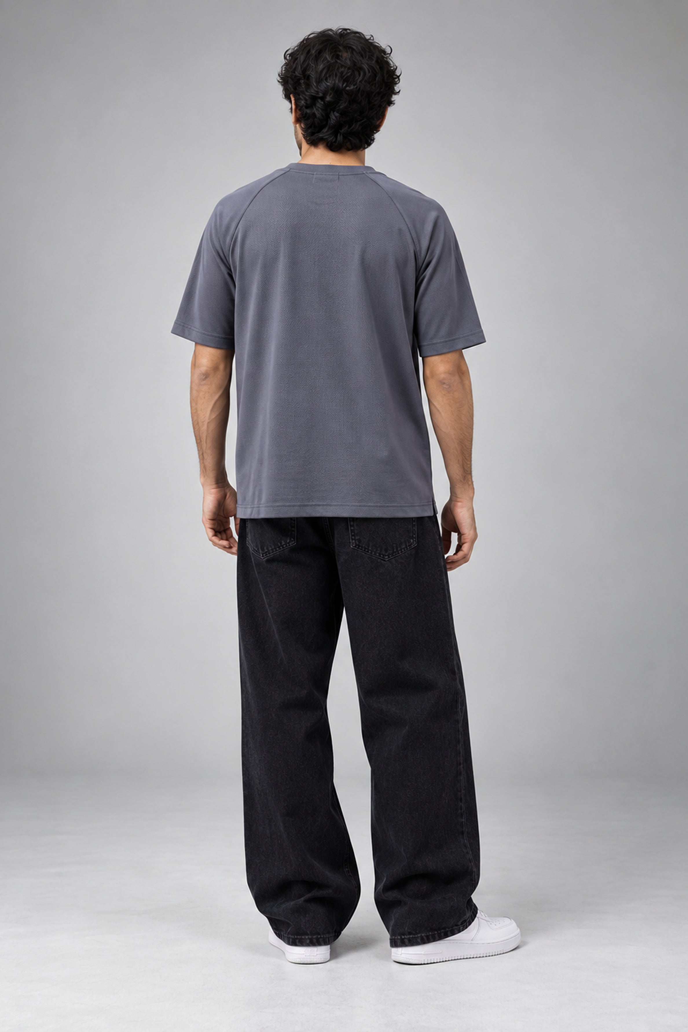HUSTLE Men's Relax Fit T-Shirt - Gray