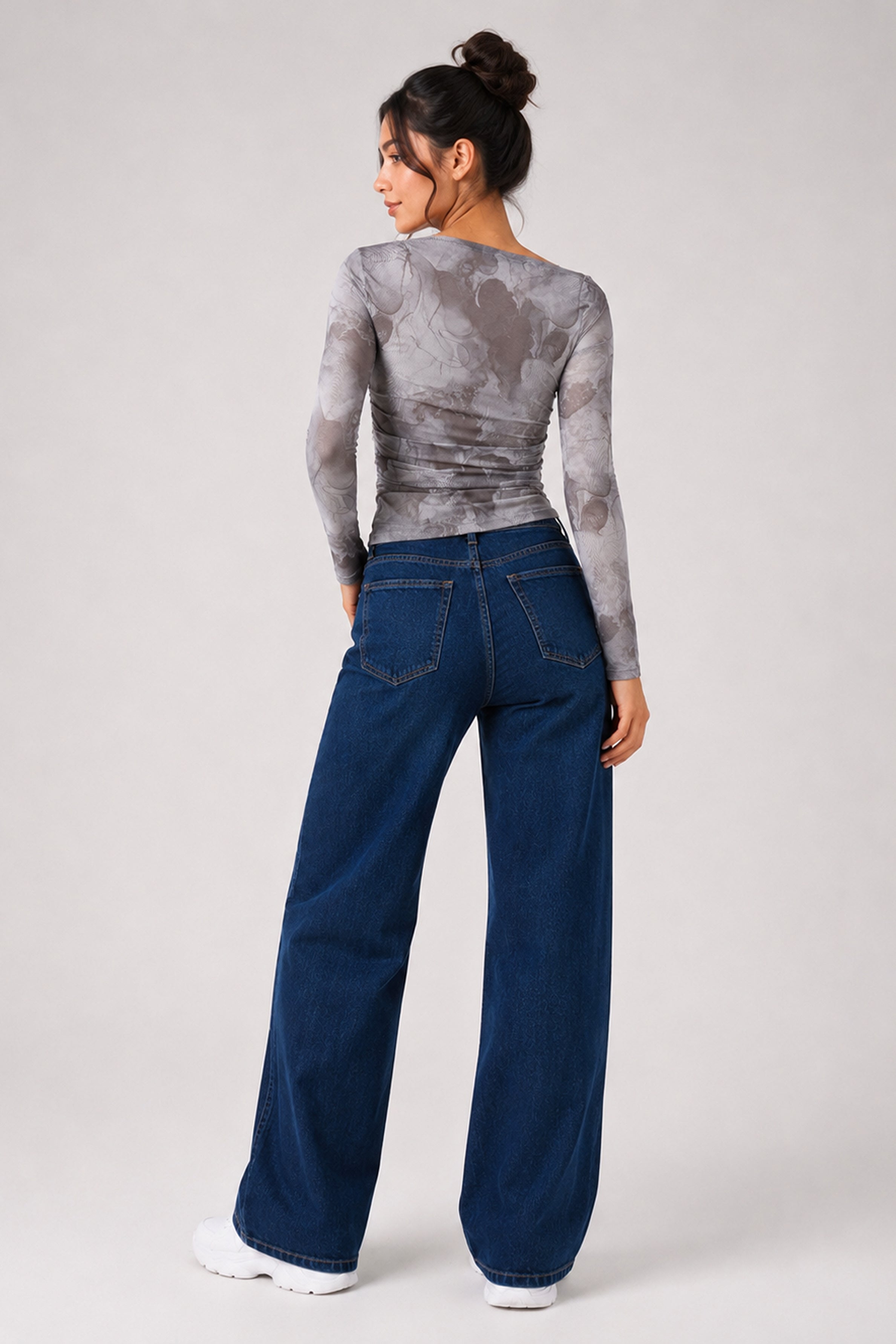 BASIC DROP MODANO Women's Casual Top - Wood Ash
