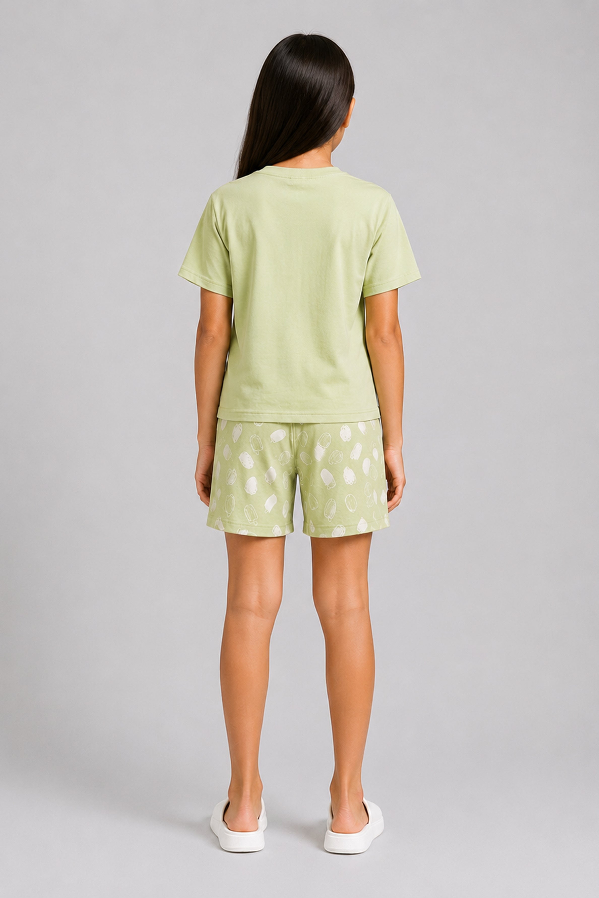 YAWN Kids Girls Pyjama 2-Piece Set - Olive