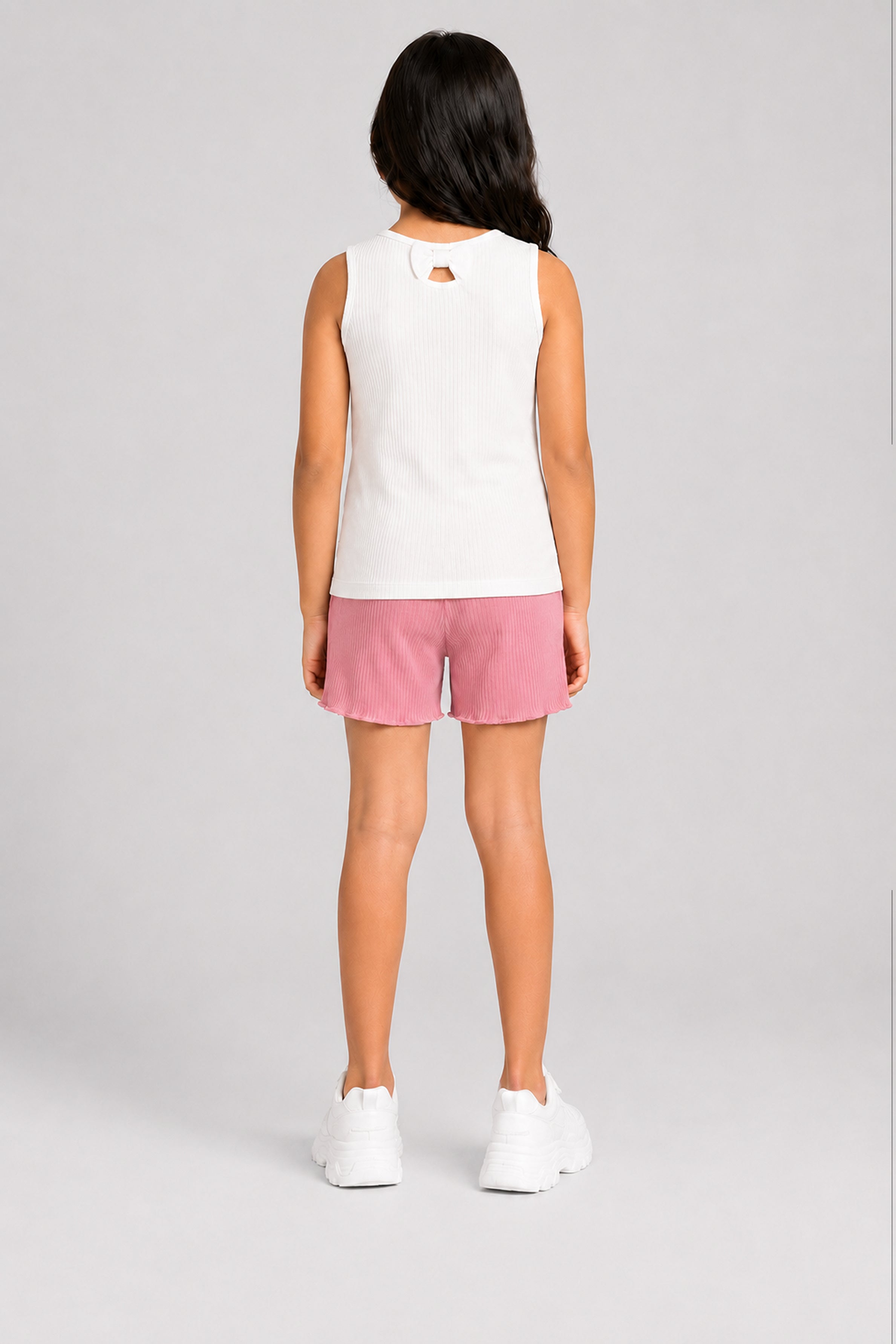 LITTLE MODANO Kid's Girls Top - White