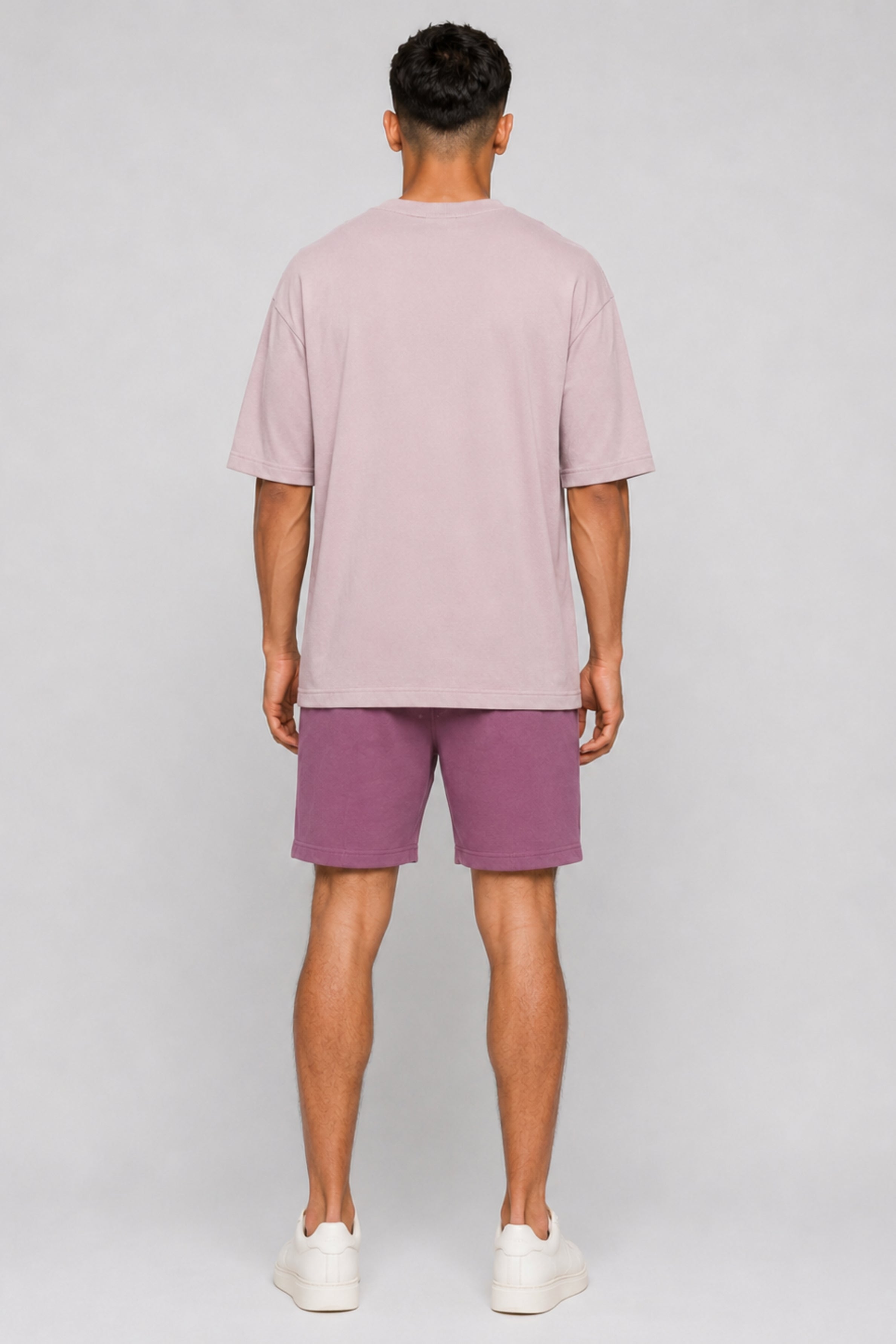 HUSTLE Men's Crew Neck Oversized Tees - Sand