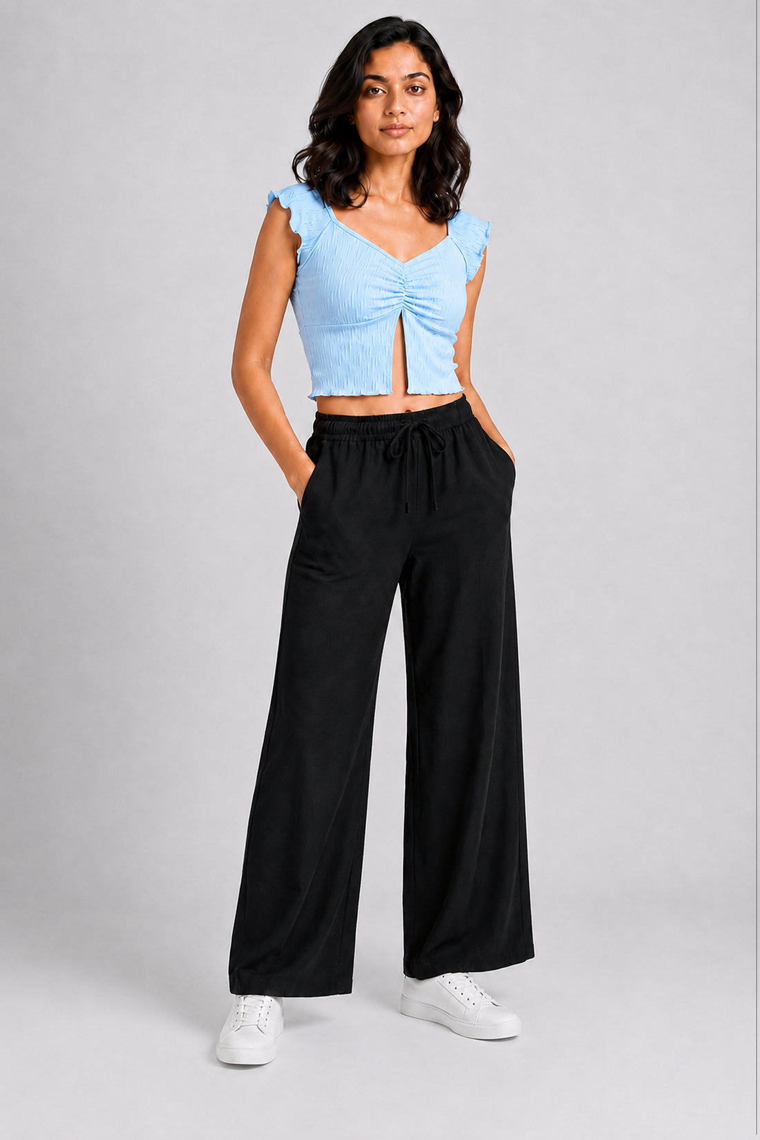 MODANO Casual Blouse - Light Blue