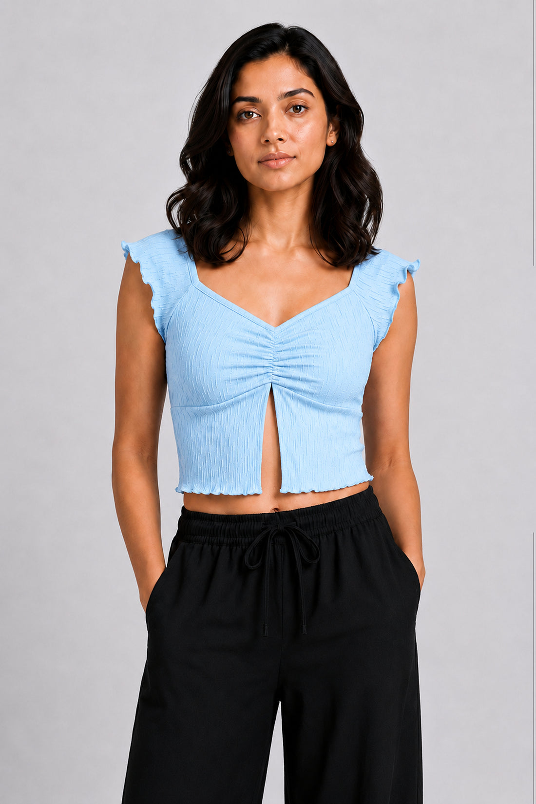 MODANO Casual Blouse - Light Blue