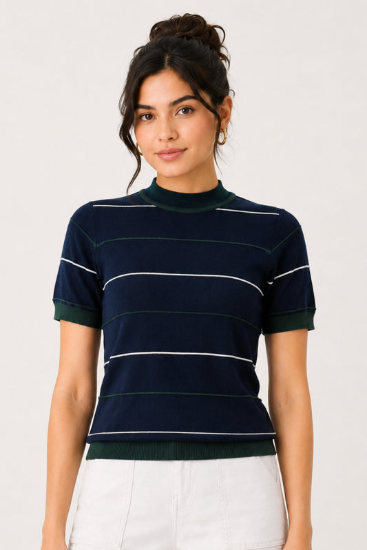 MODANO Regular Fit T-Shirt - Navy
